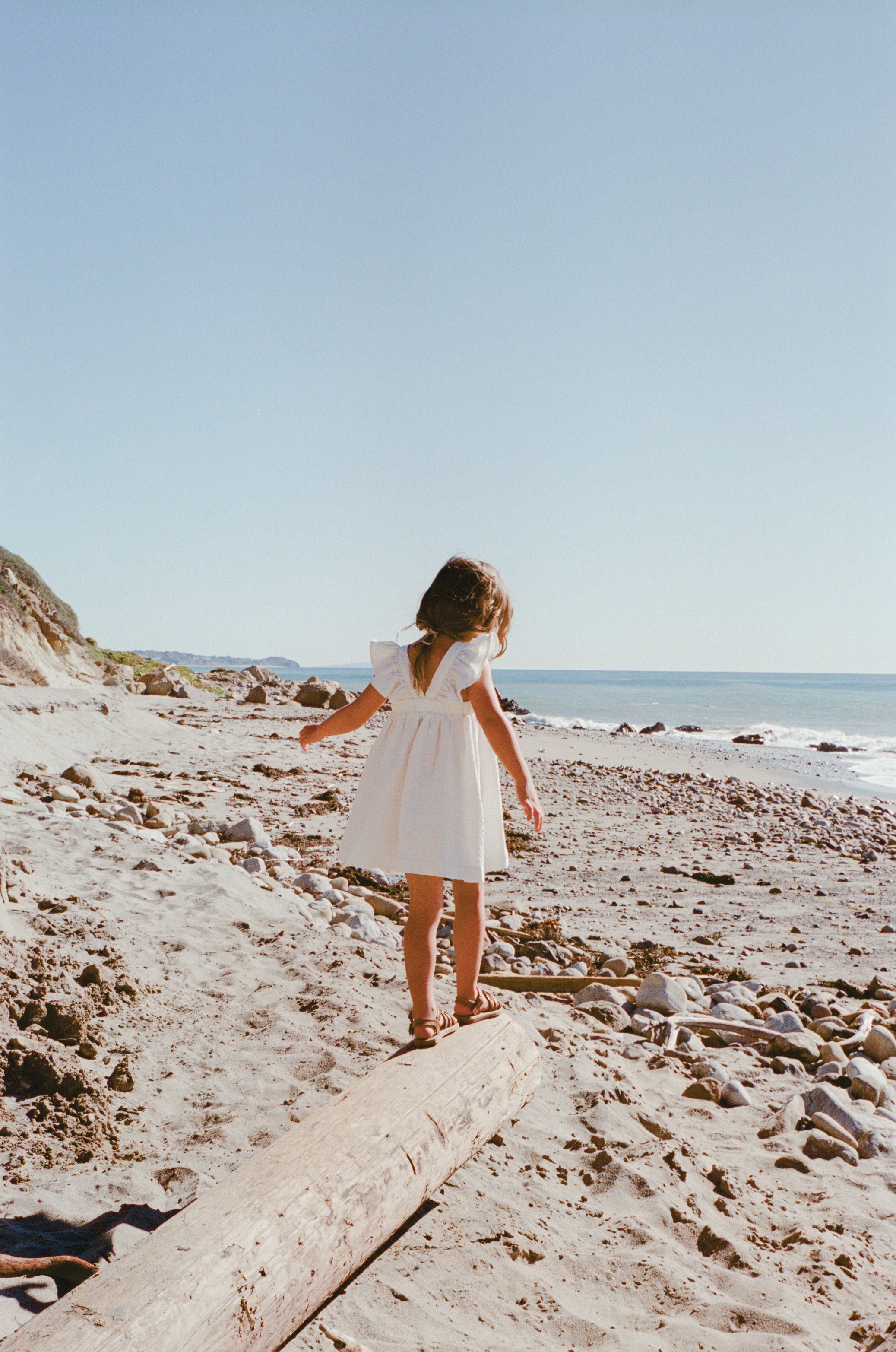 Mini Frilled Strap Dress in White