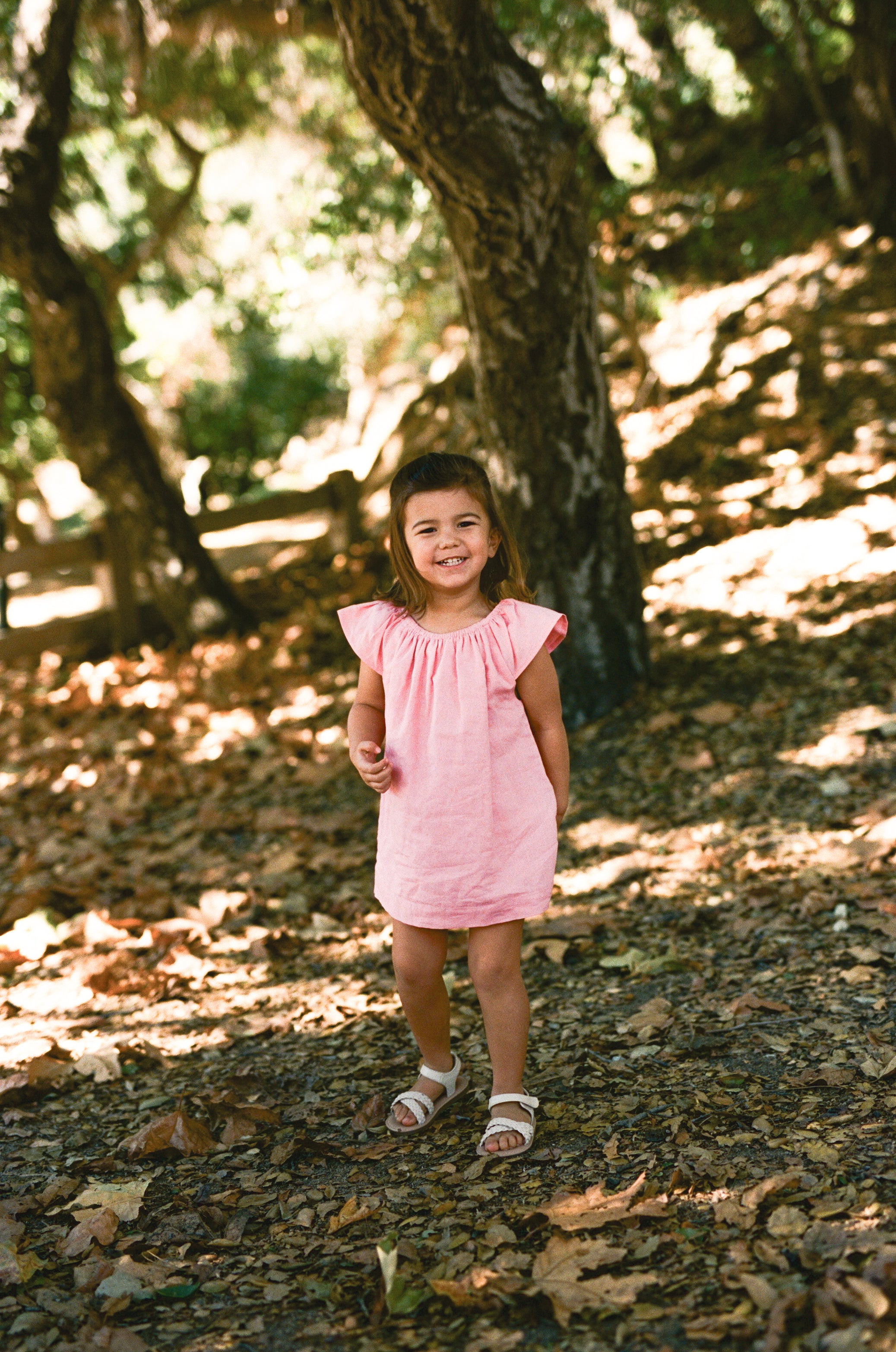 Mini Gathered Neckline Dress in Pink