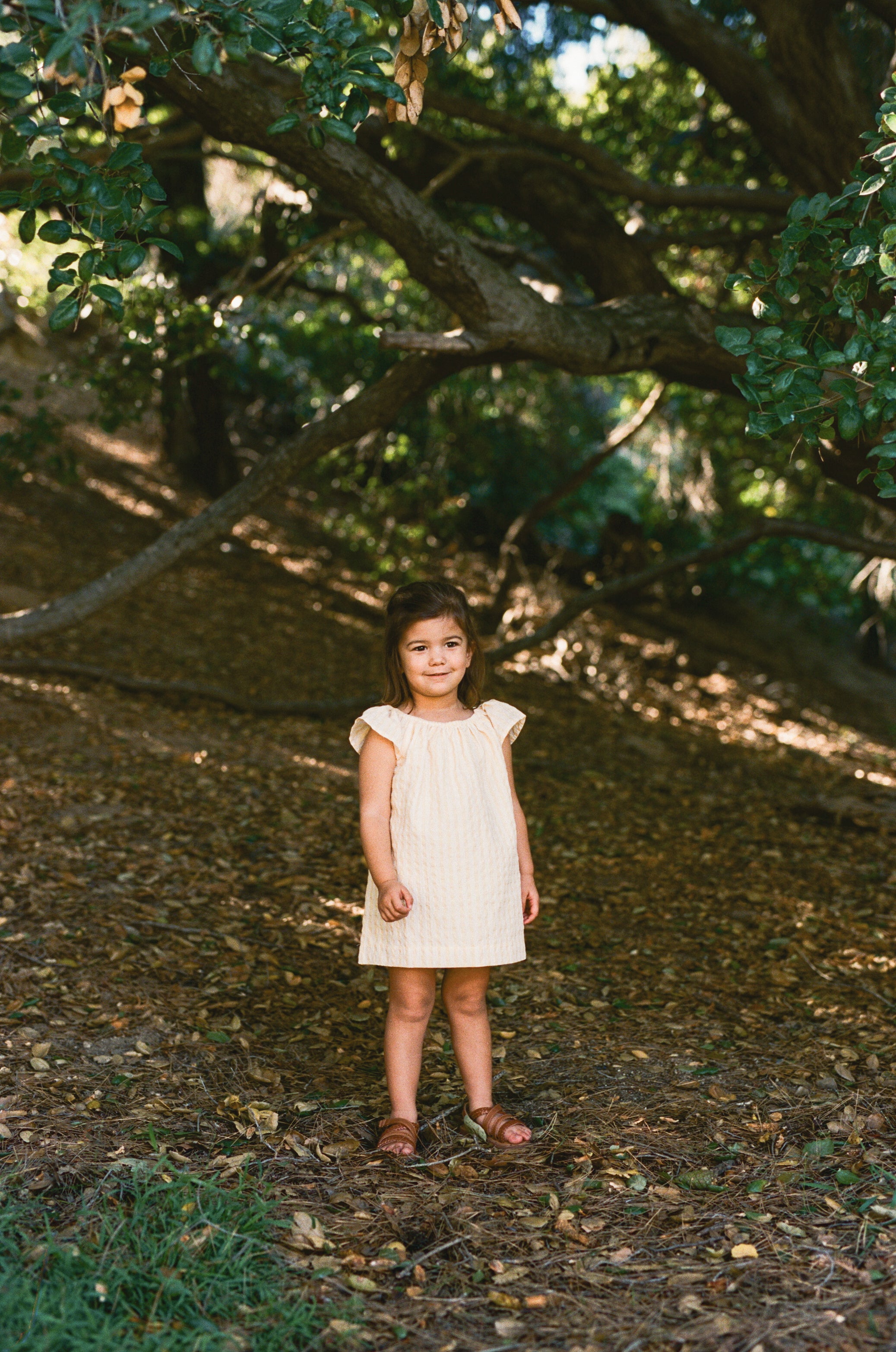 Mini Gathered Neckline Dress in Stripe Yellow