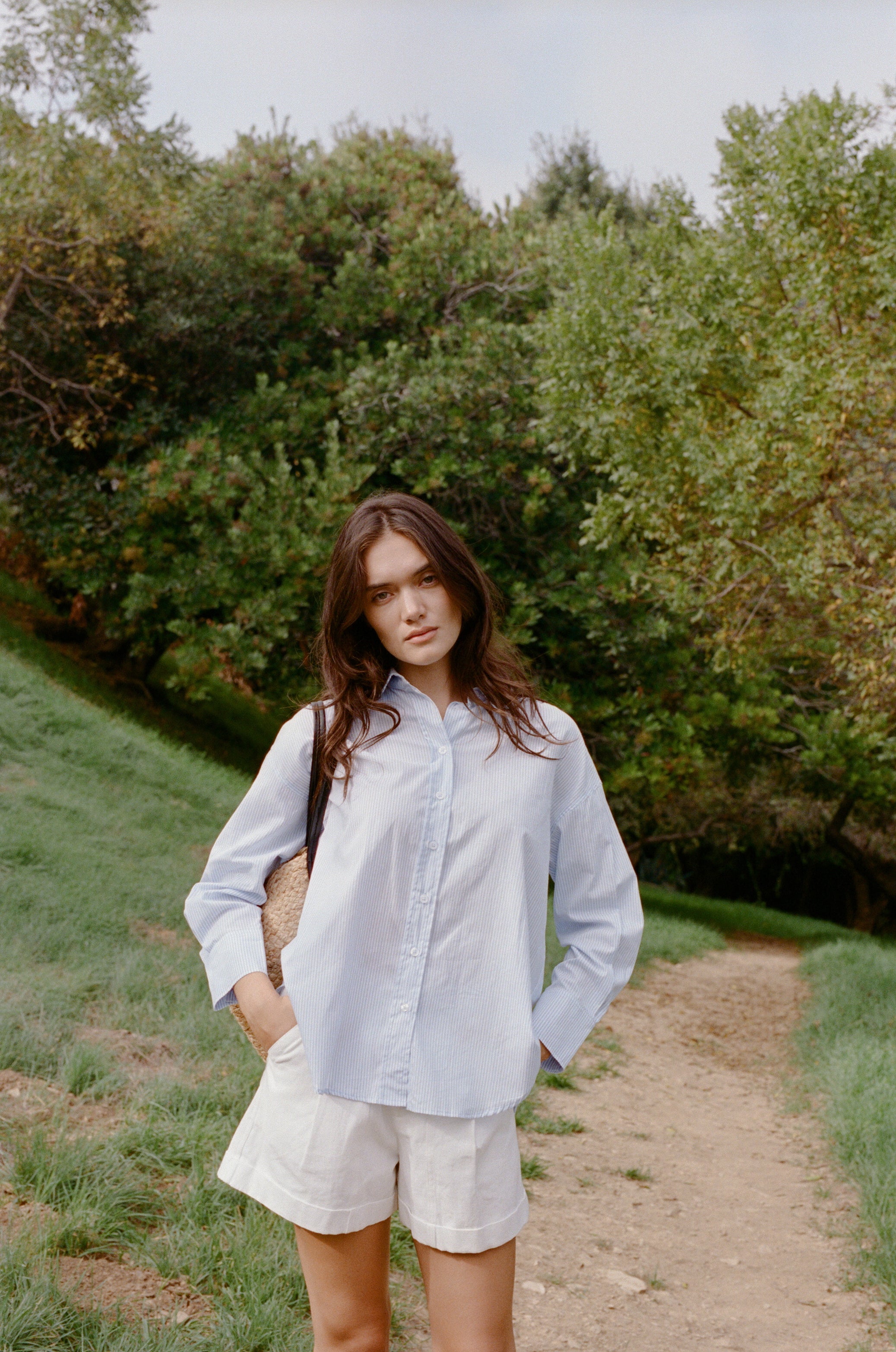 STUDIOS Shirt in Stripe Blue