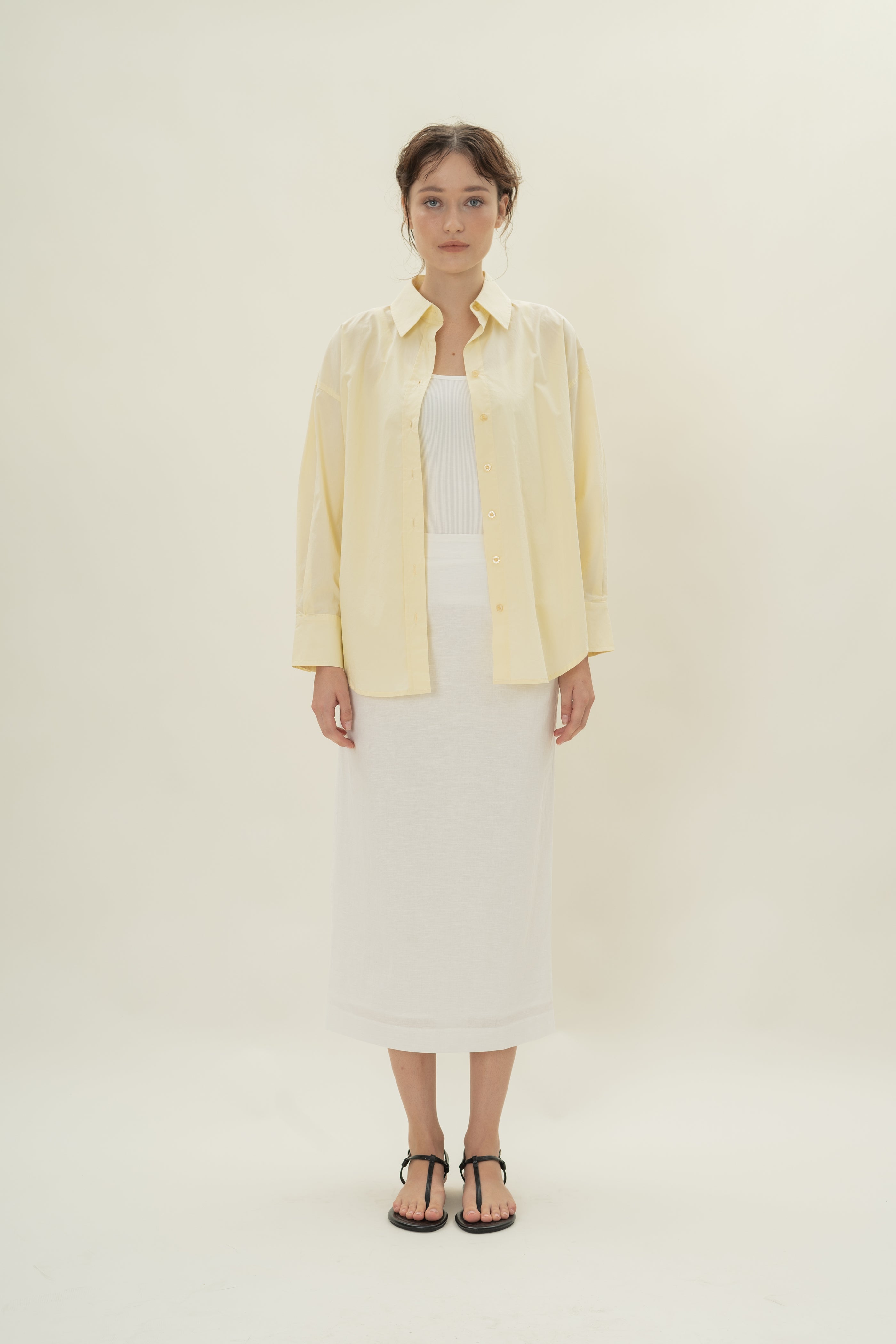 Cruise Long Sleeved Shirt in Cotton Souffle