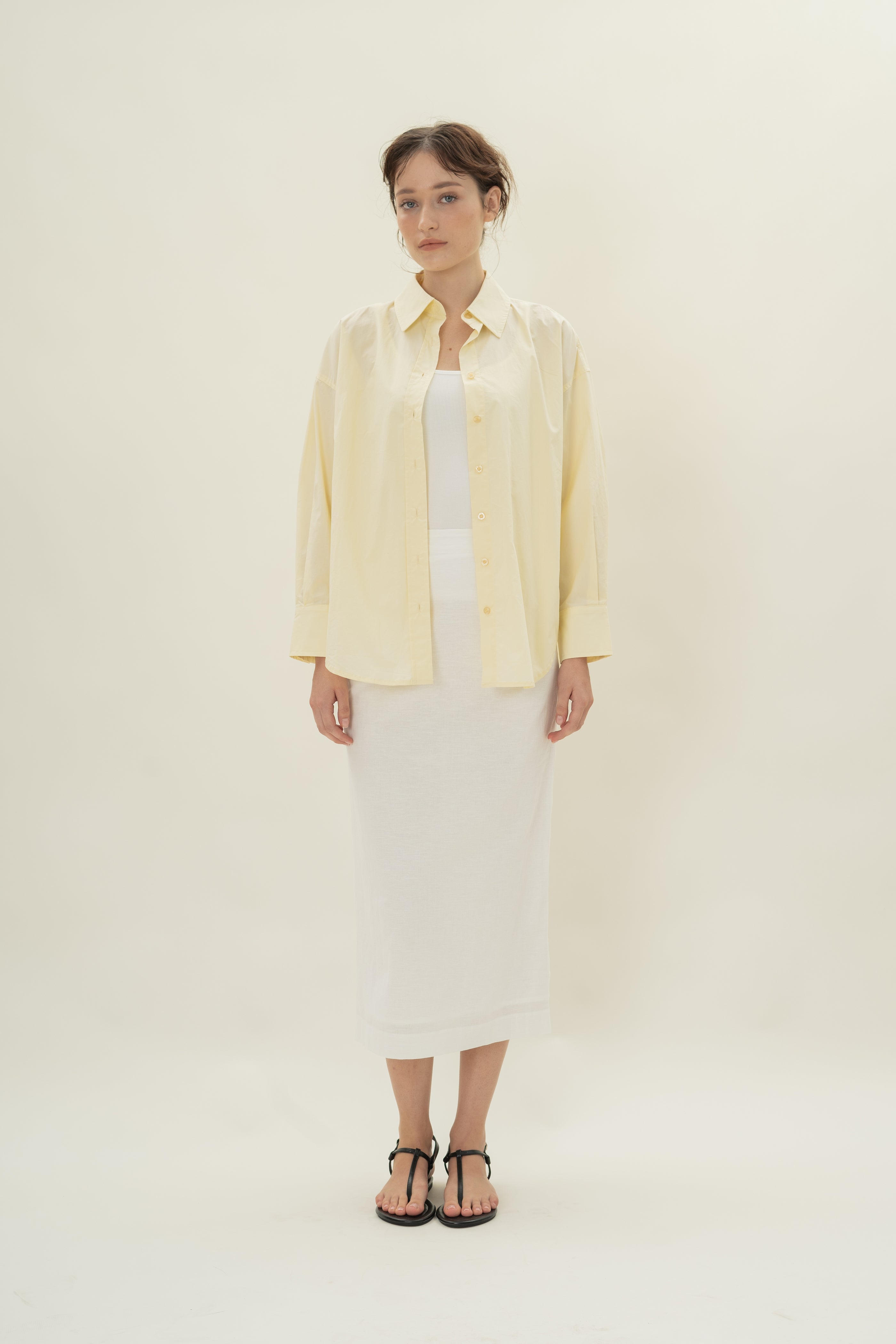 Cruise Long Sleeved Shirt in Cotton Souffle