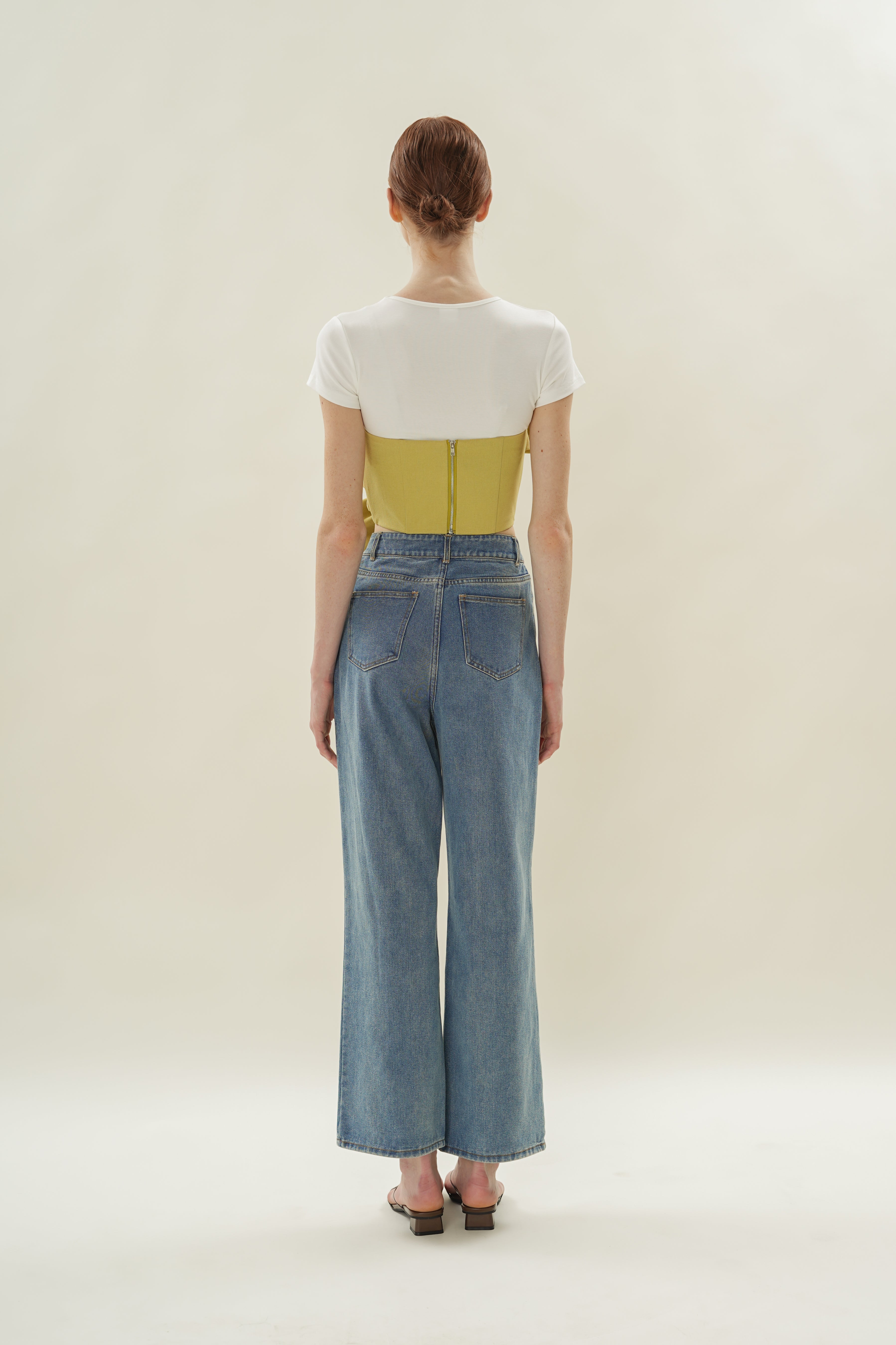 Tie Knot Bustier in Fern