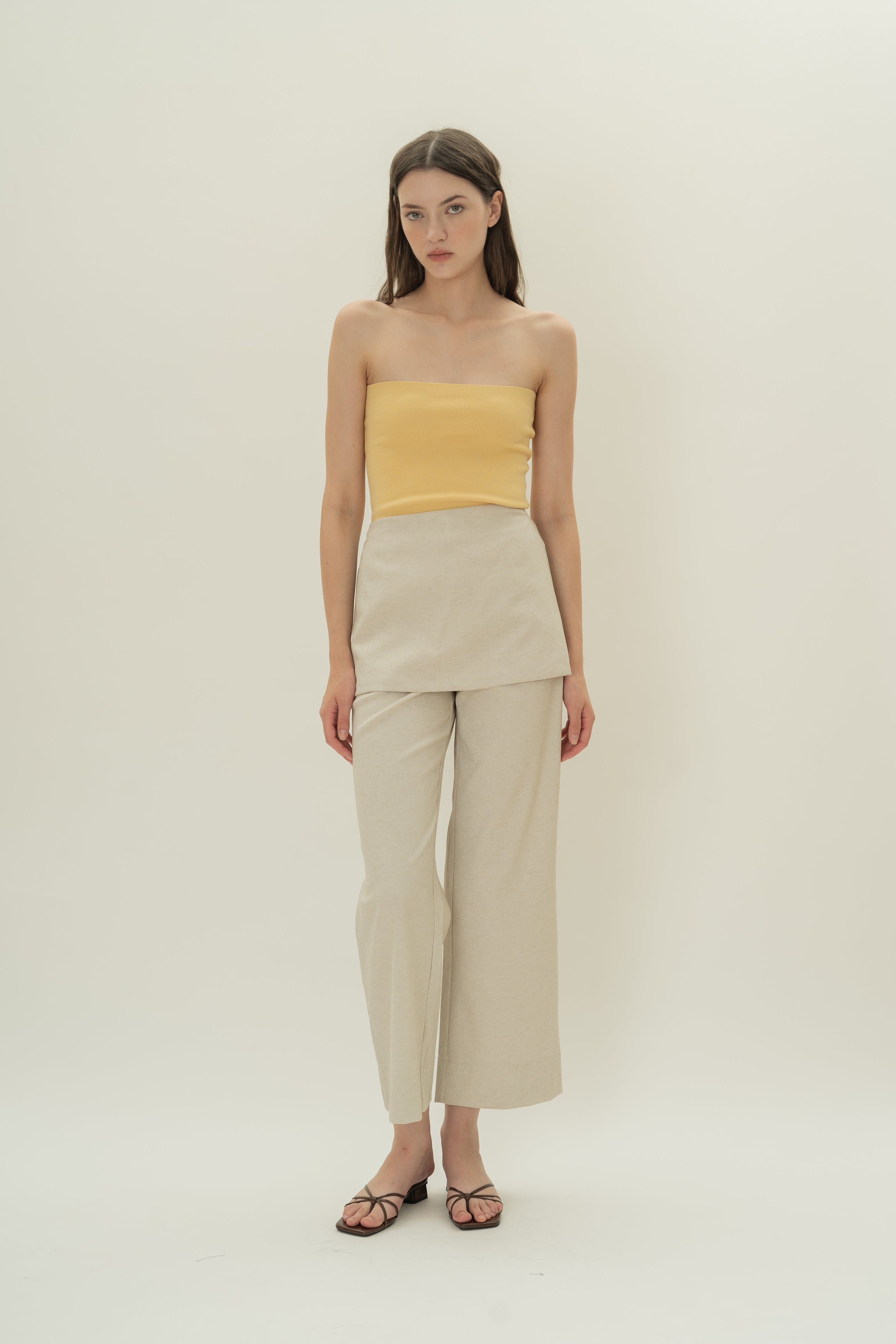 Knitted Bandeau in Lemon