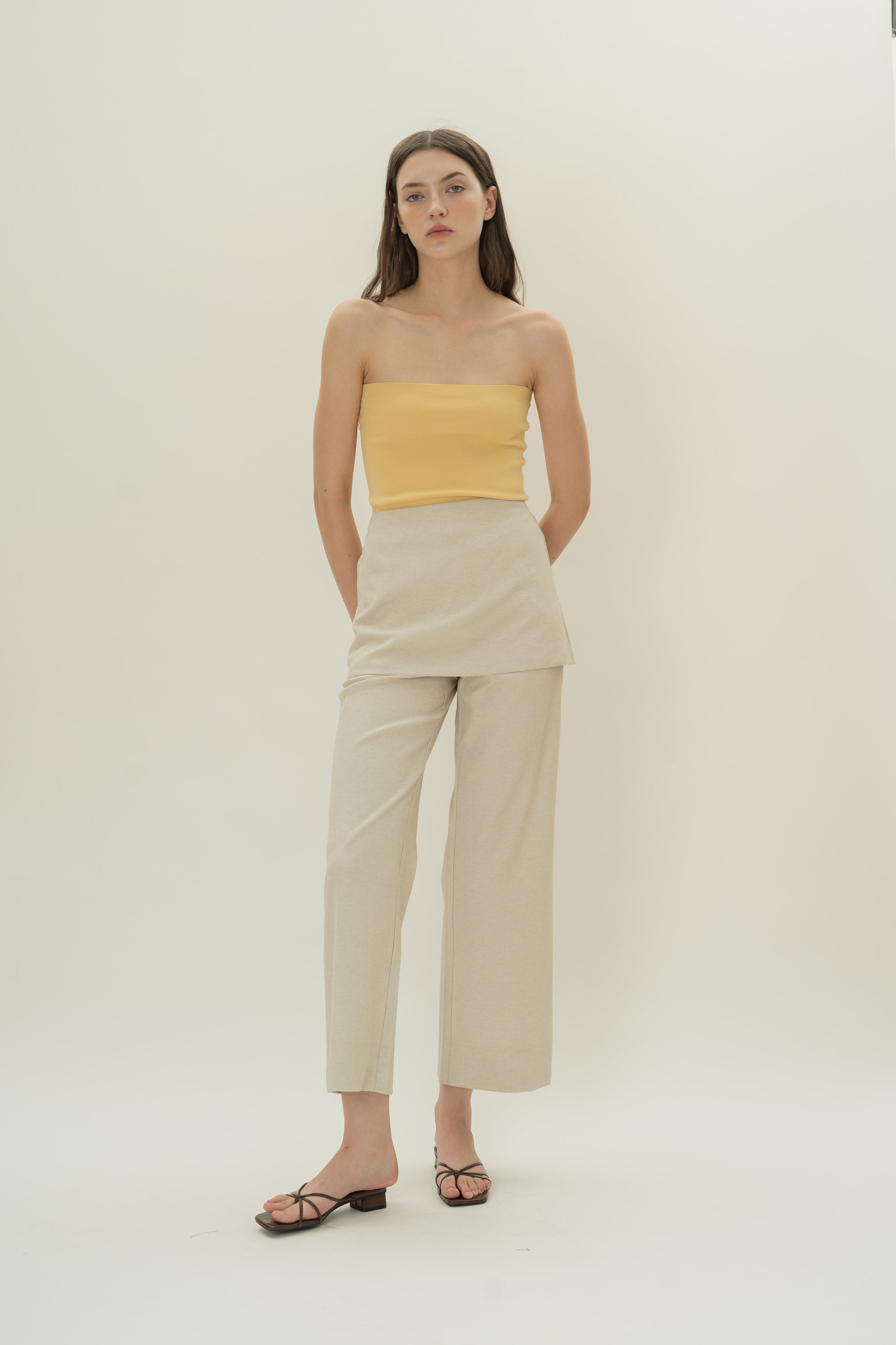 Knitted Bandeau in Lemon