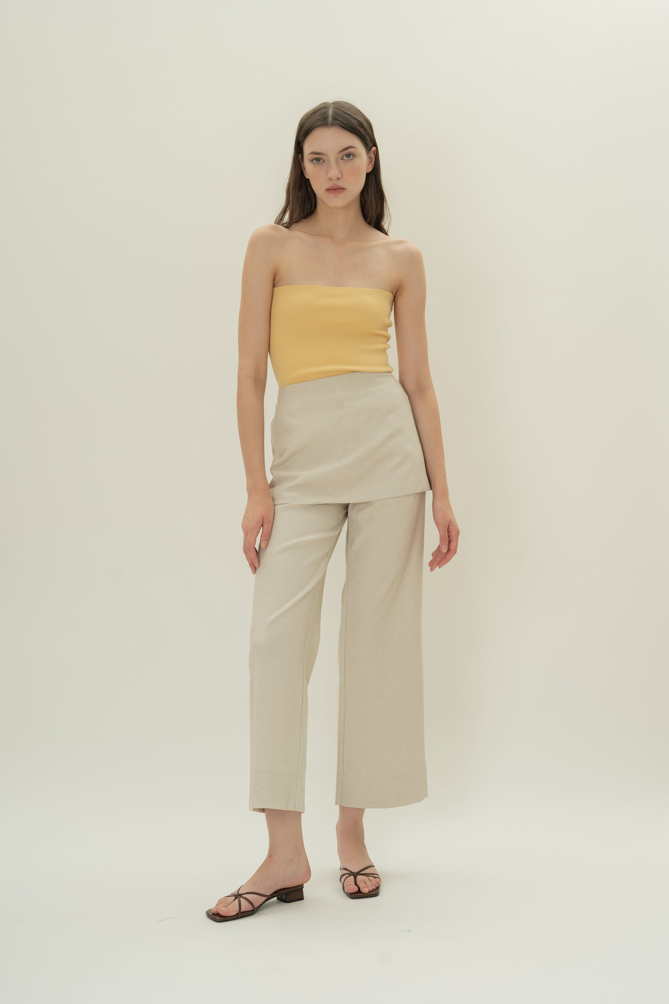 Knitted Bandeau in Lemon