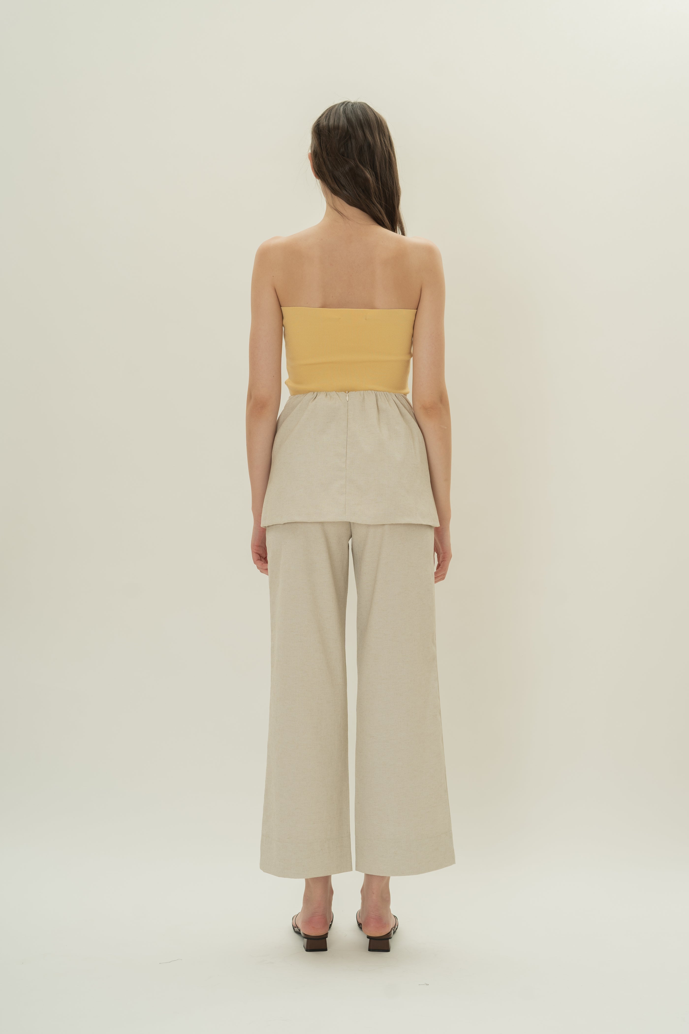 Knitted Bandeau in Lemon