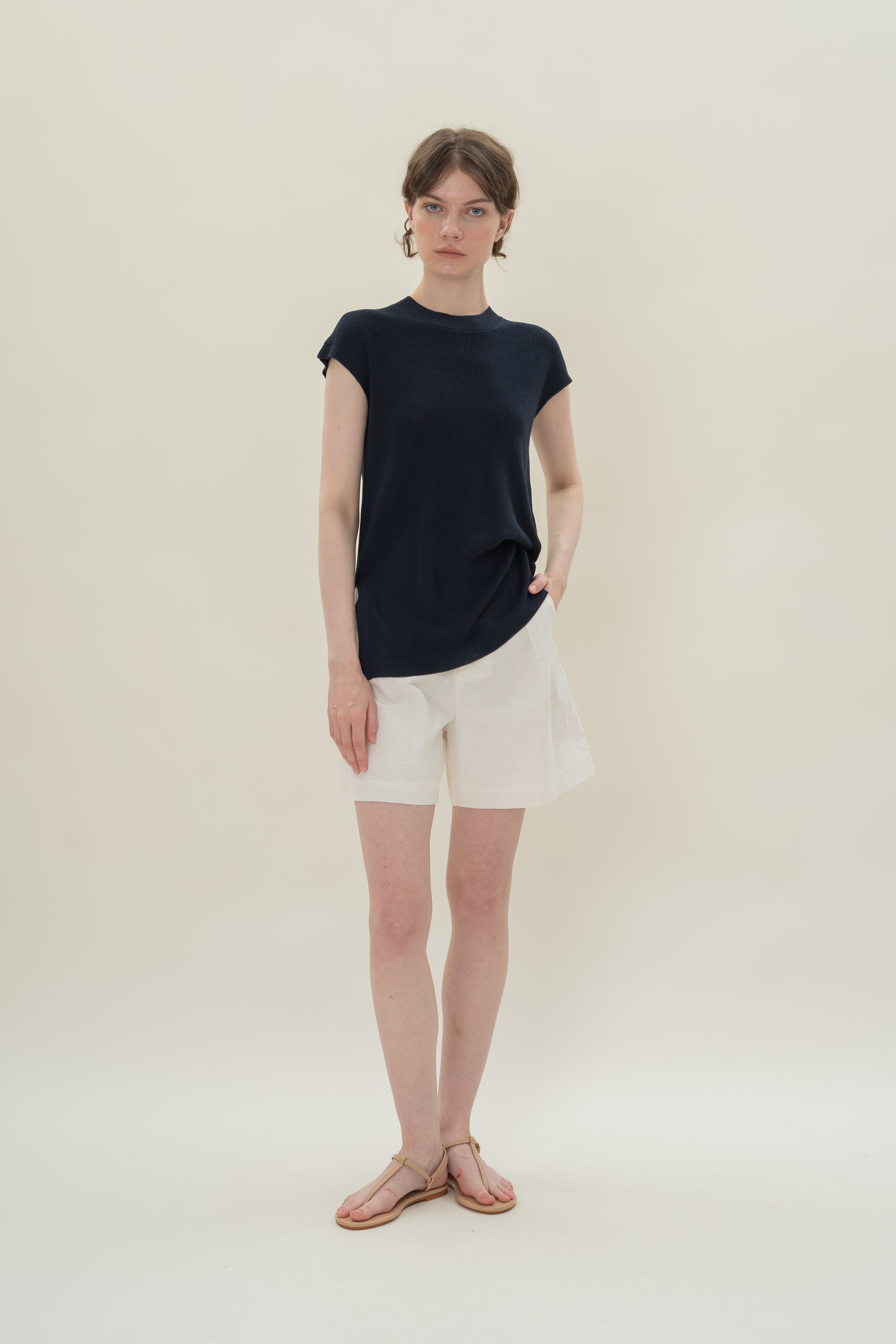 Knitted Tunic in Midnight
