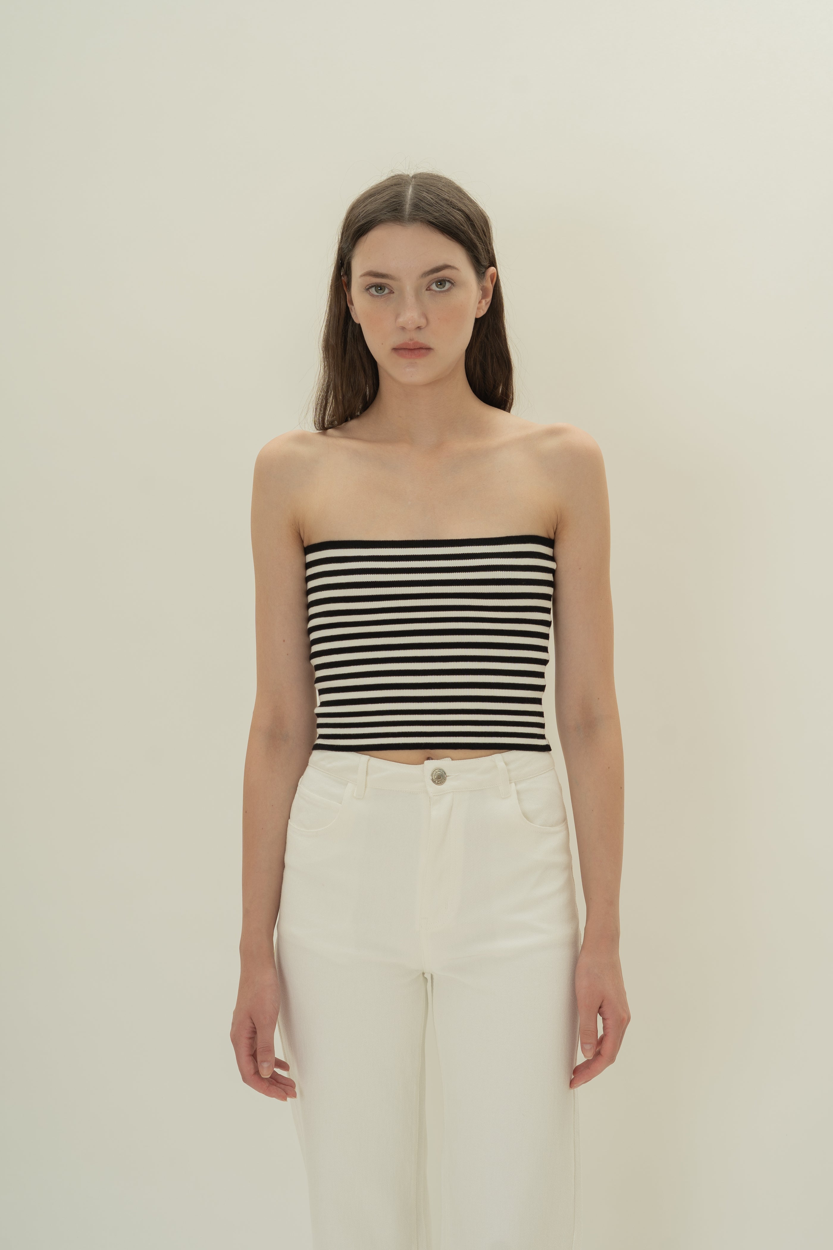 Knitted Bandeau in Stripe