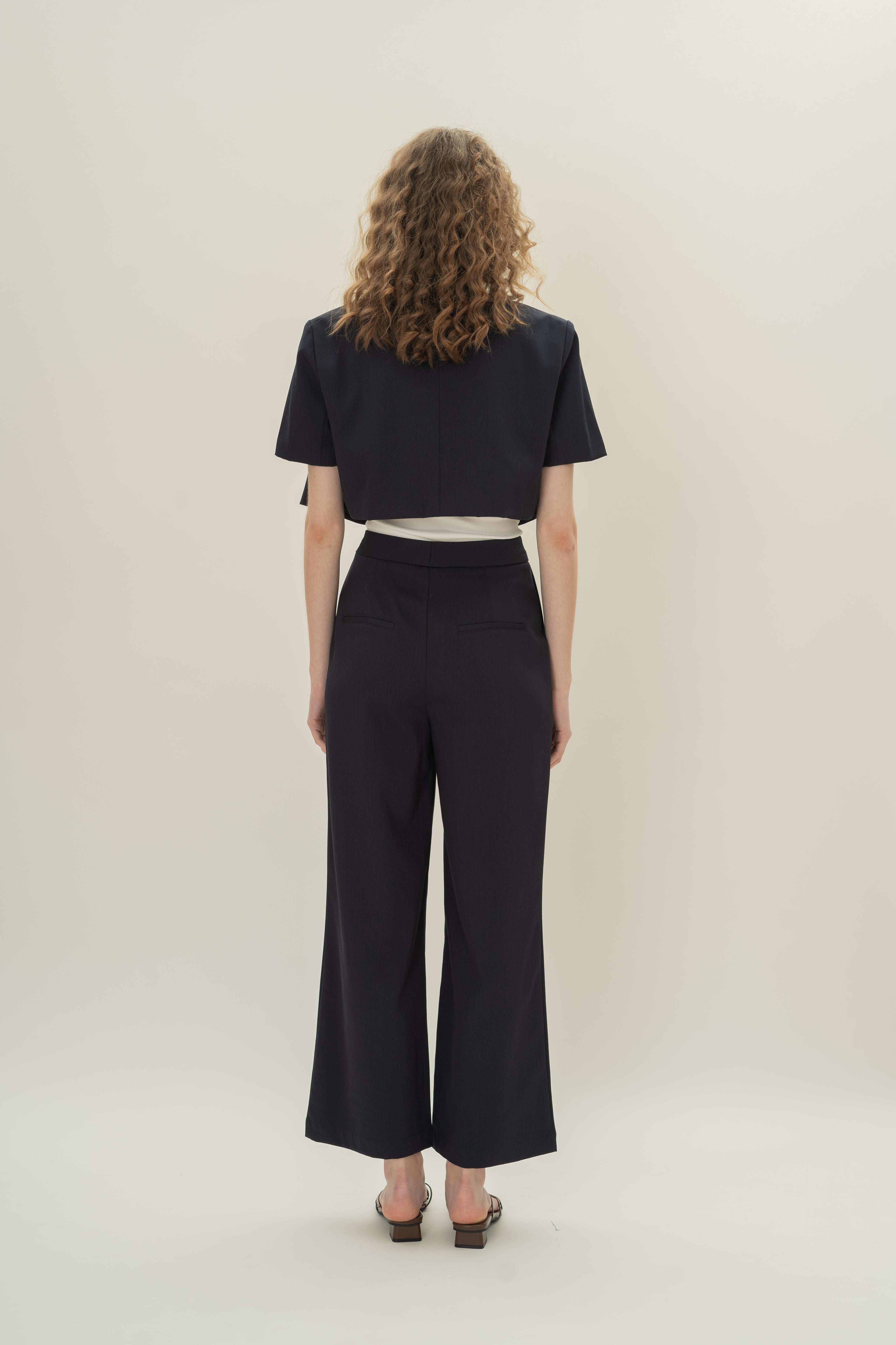 Suiting Pleated Trousers in Midnight