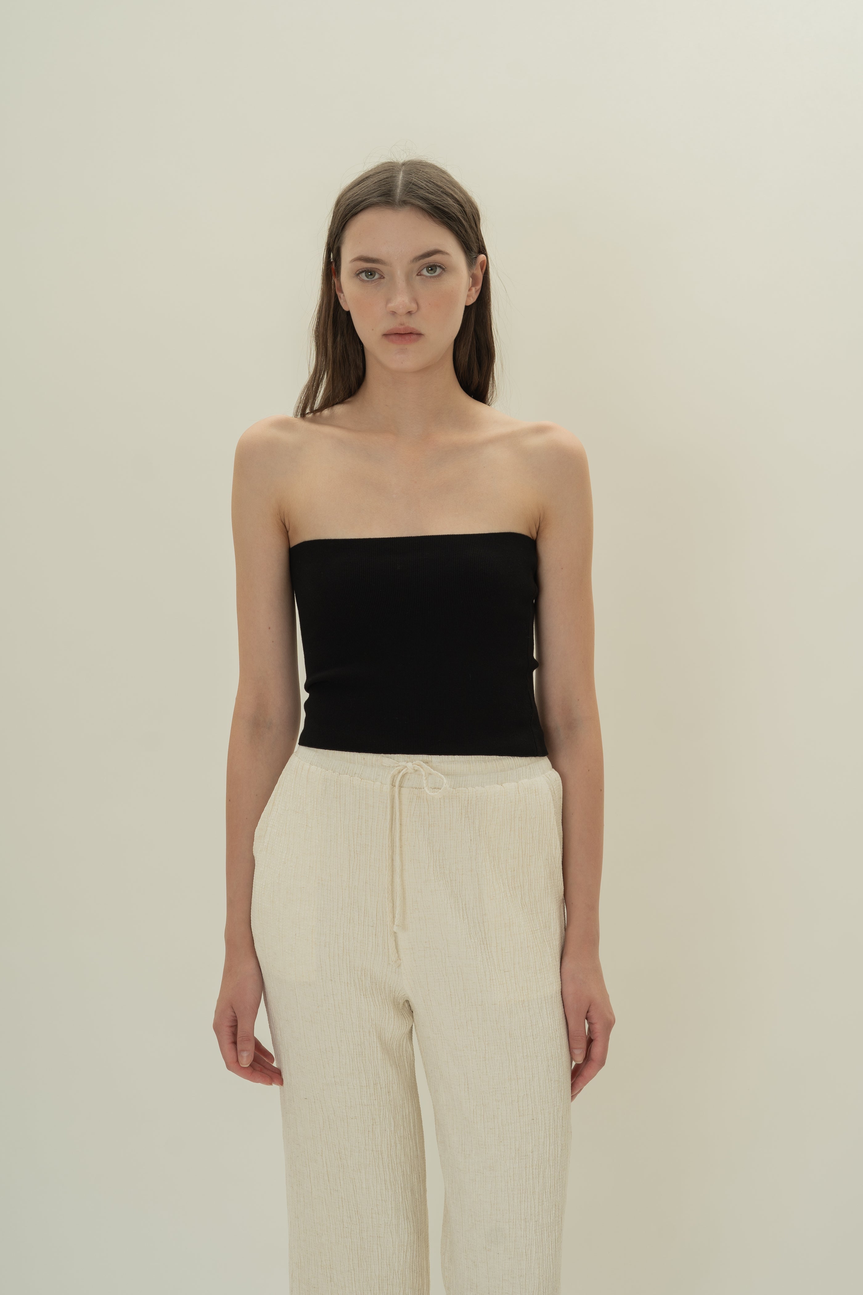 Knitted Bandeau in Black