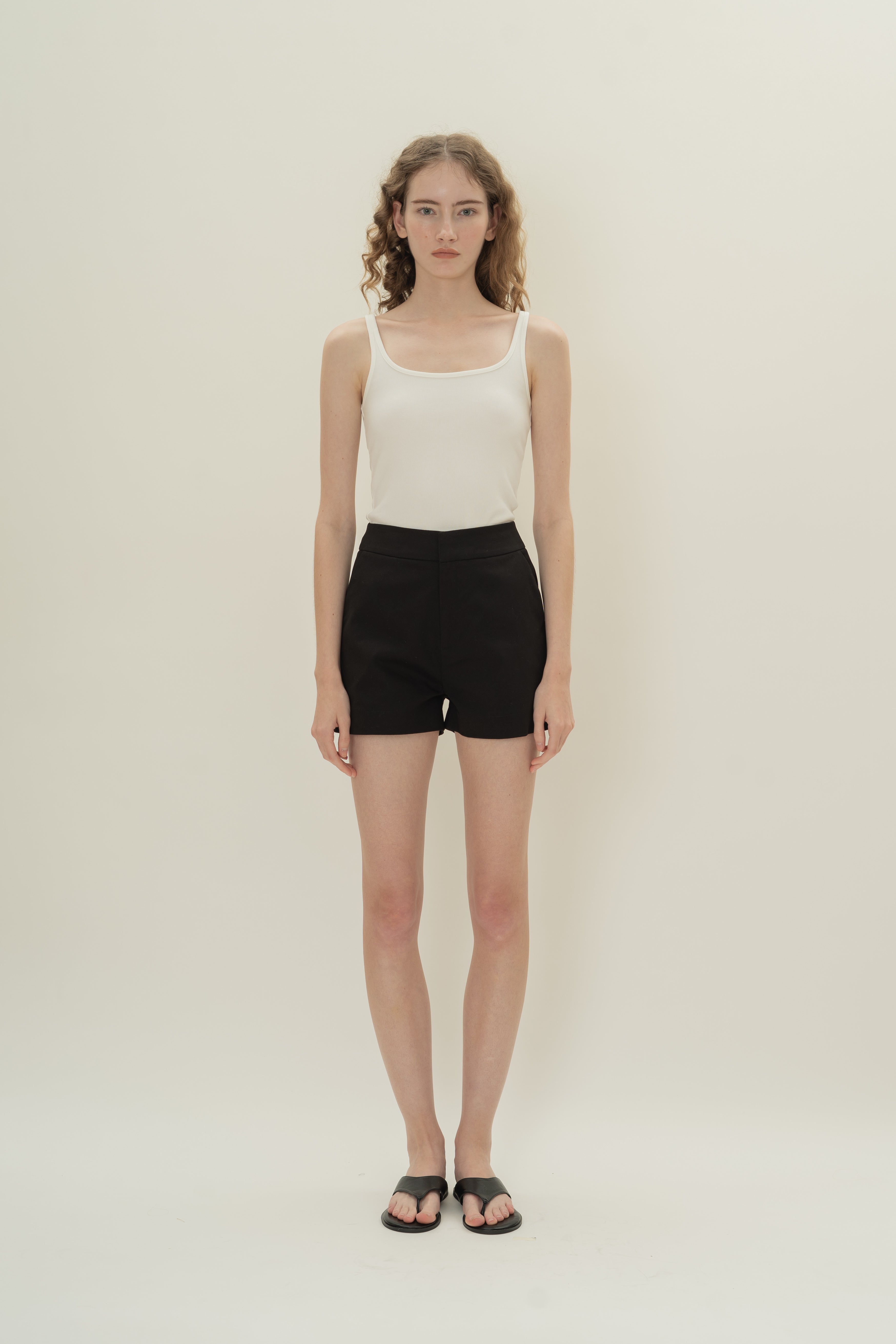 Classic Cotton Shorts in Black