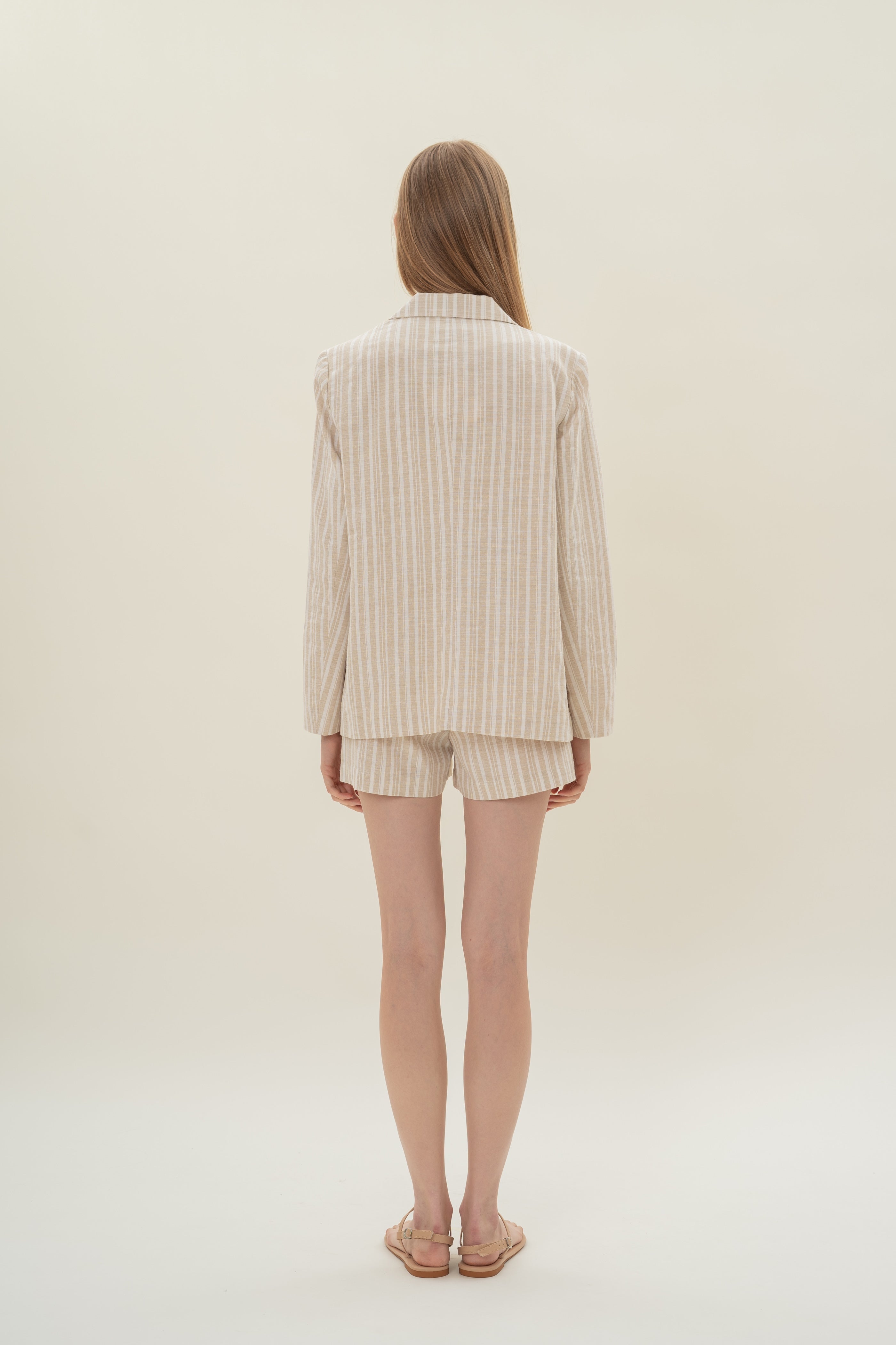 Relaxed Blazer in Oasis Stripes