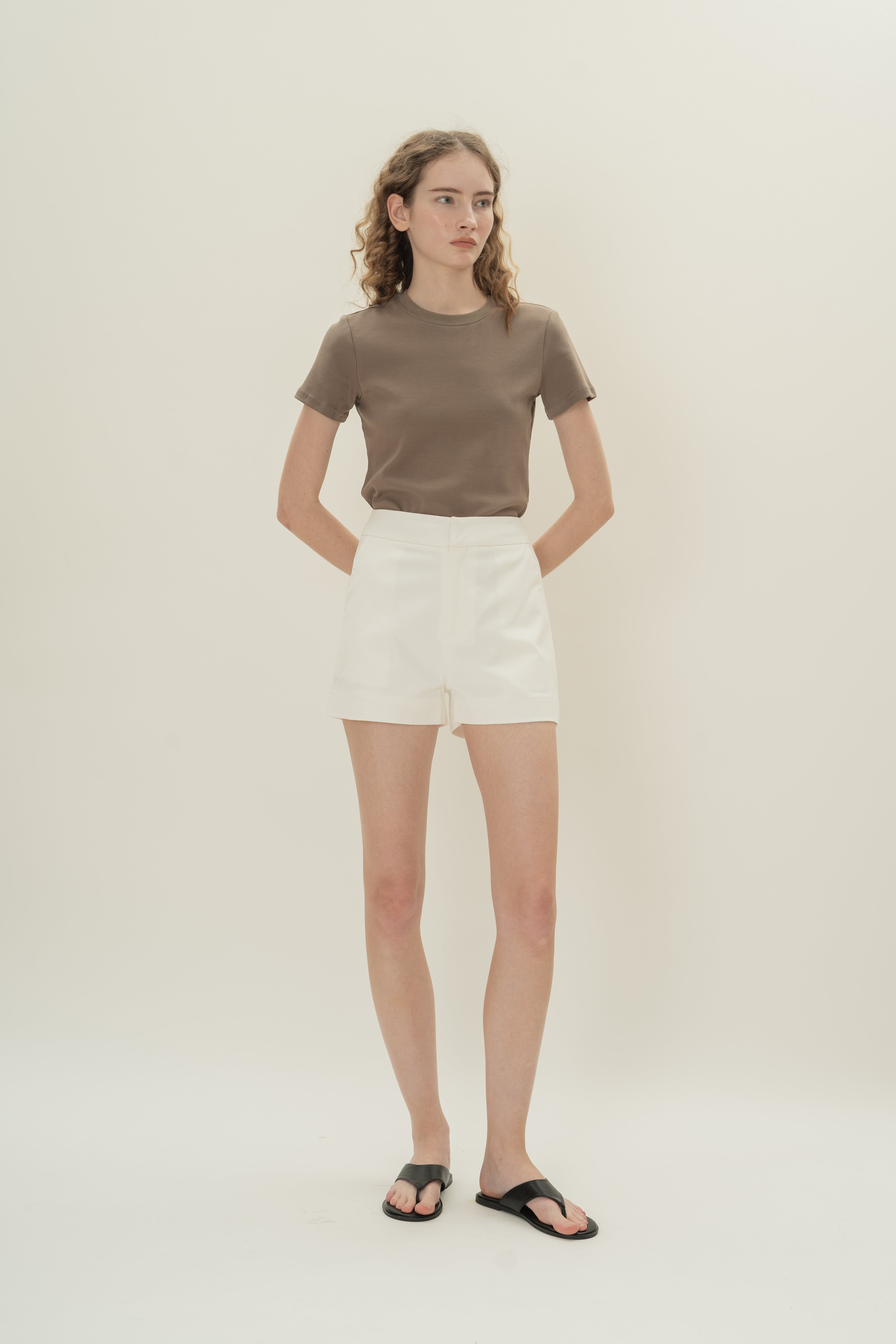 Classic Cotton Shorts in White