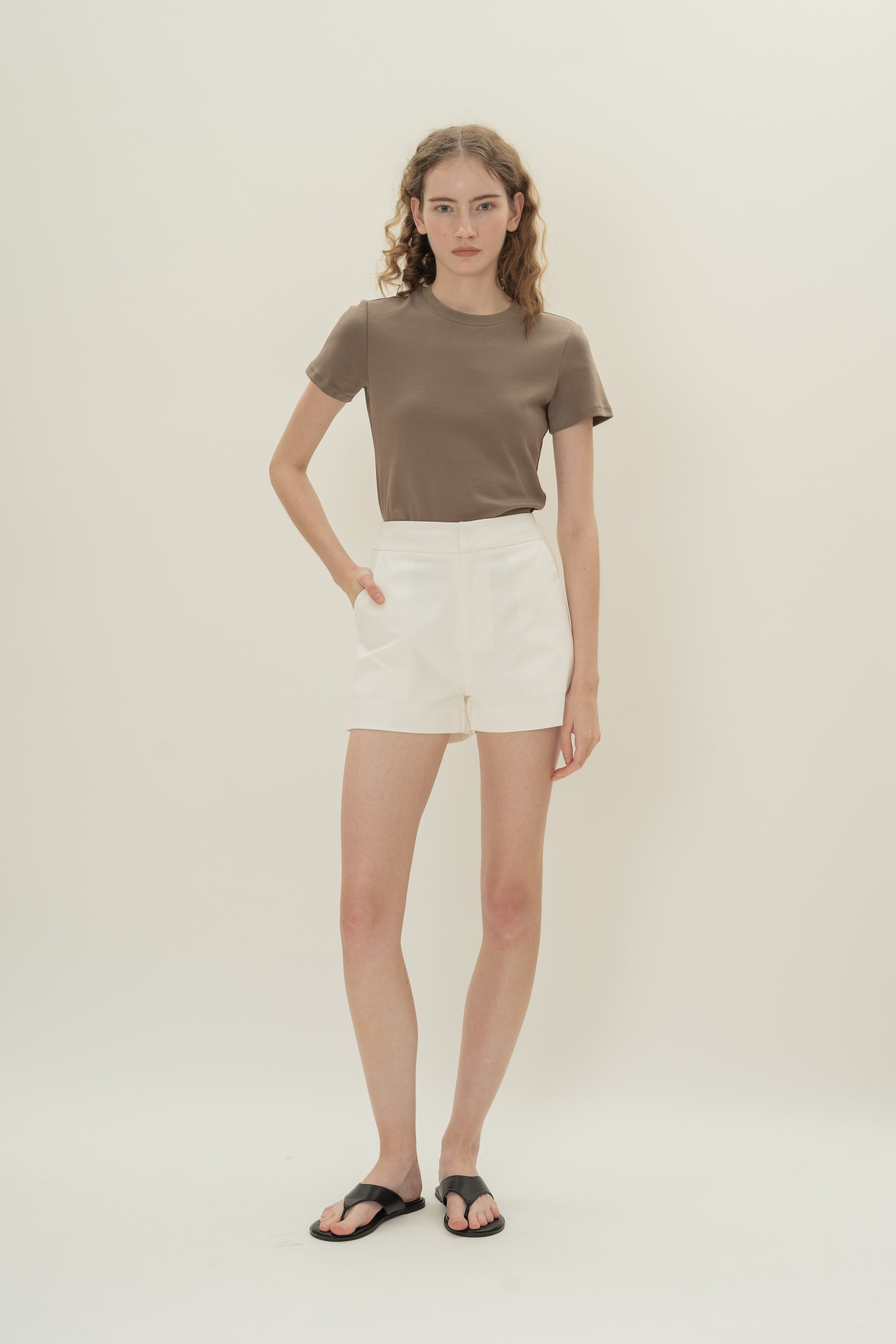 Classic Cotton Shorts in White