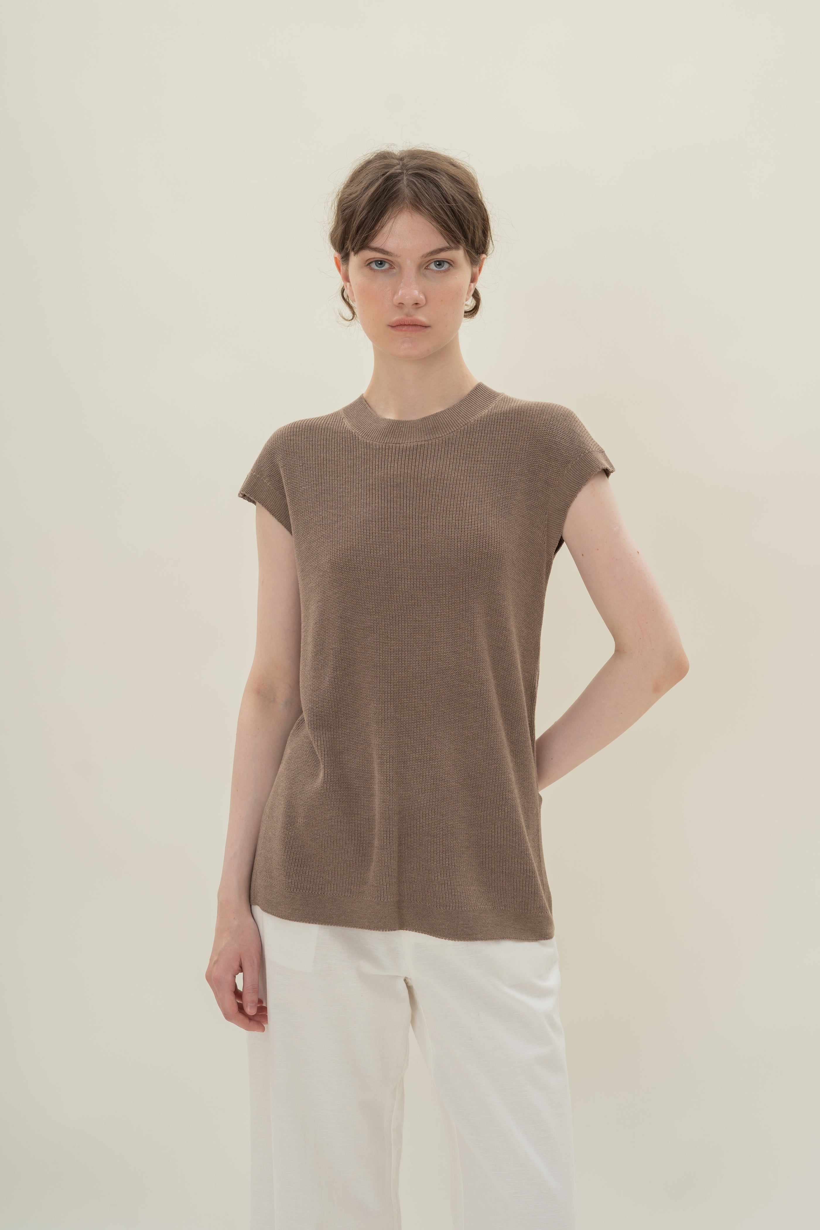 Knitted Tunic in Oak
