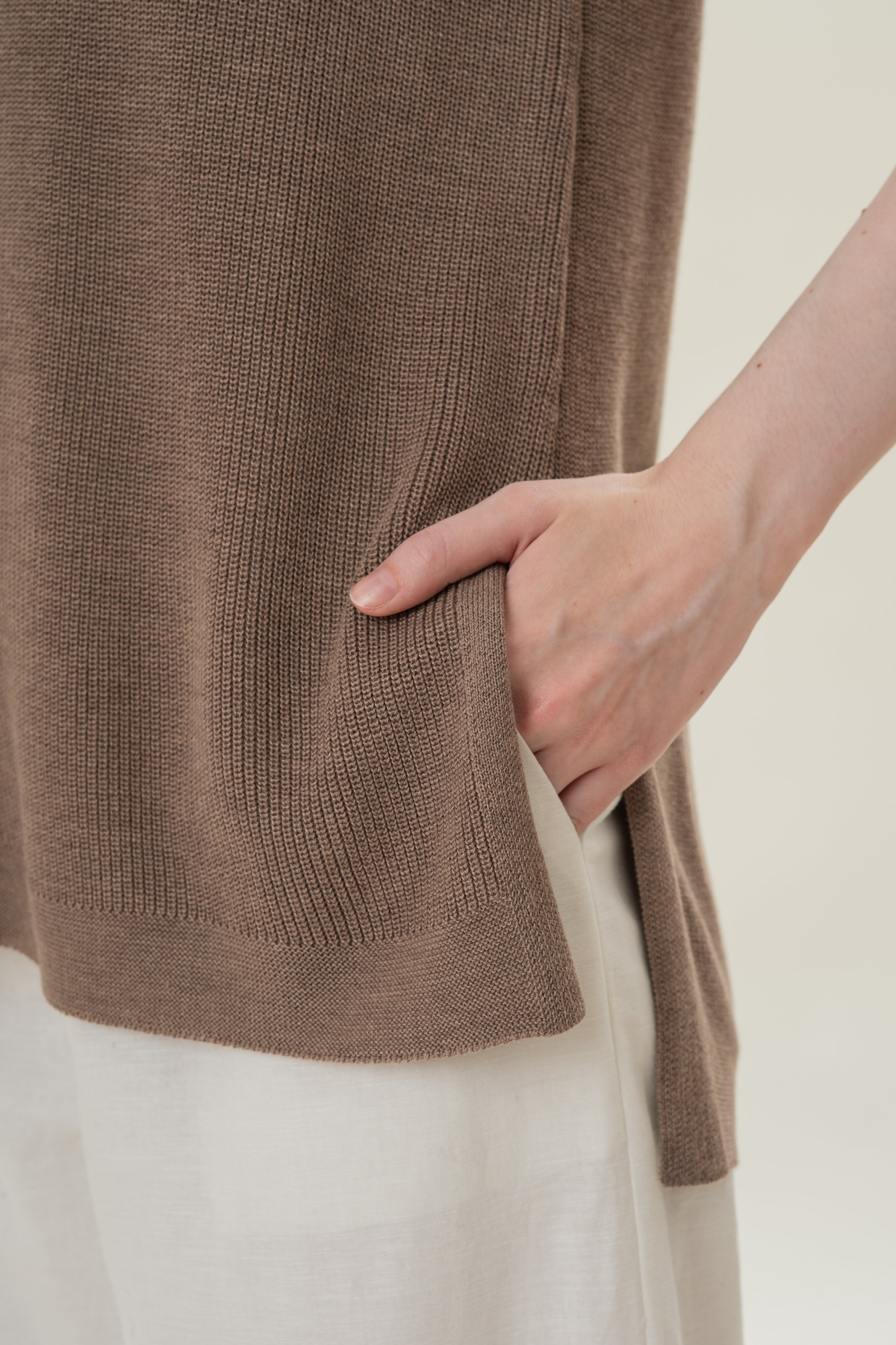 Knitted Tunic in Oak