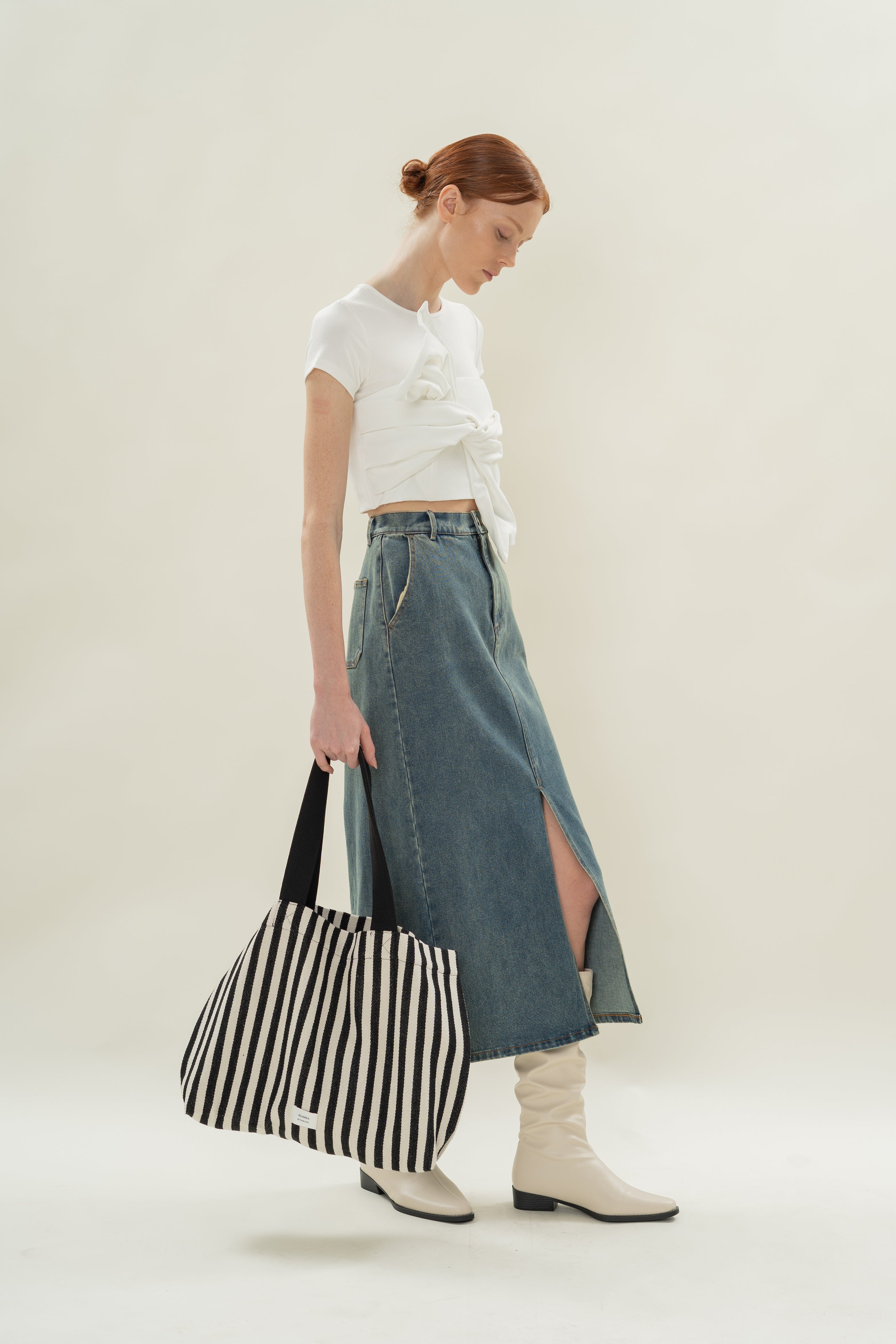 Essential Canvas Tote in Stripe