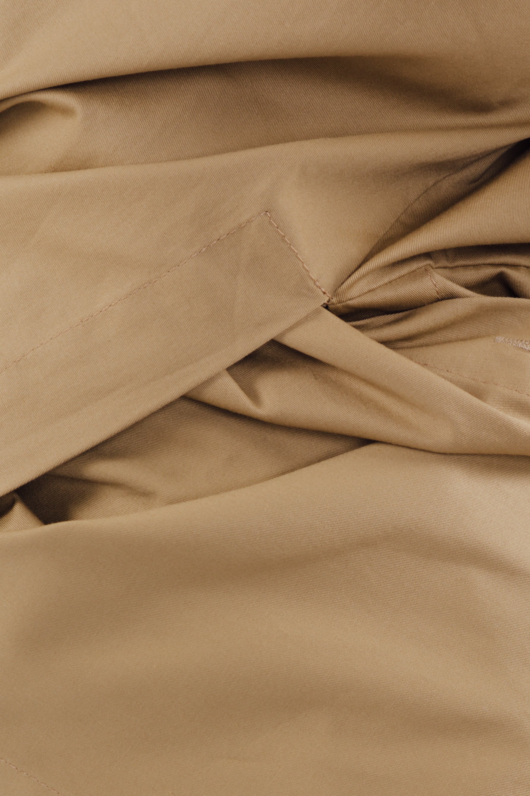 Two-way Cotton Shirt in Camel (Sale)