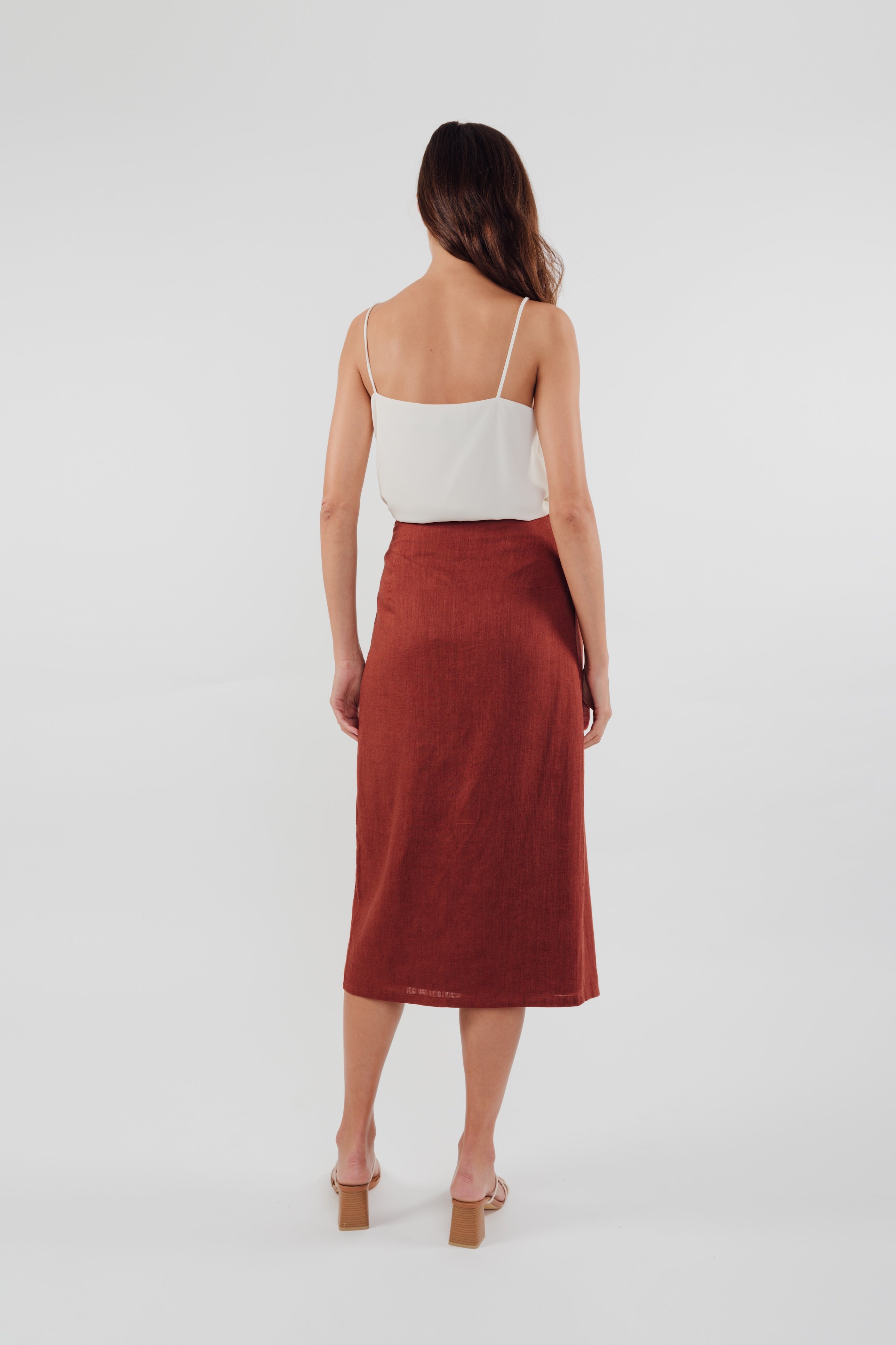 Wrap Skirt in Rust (Sale)