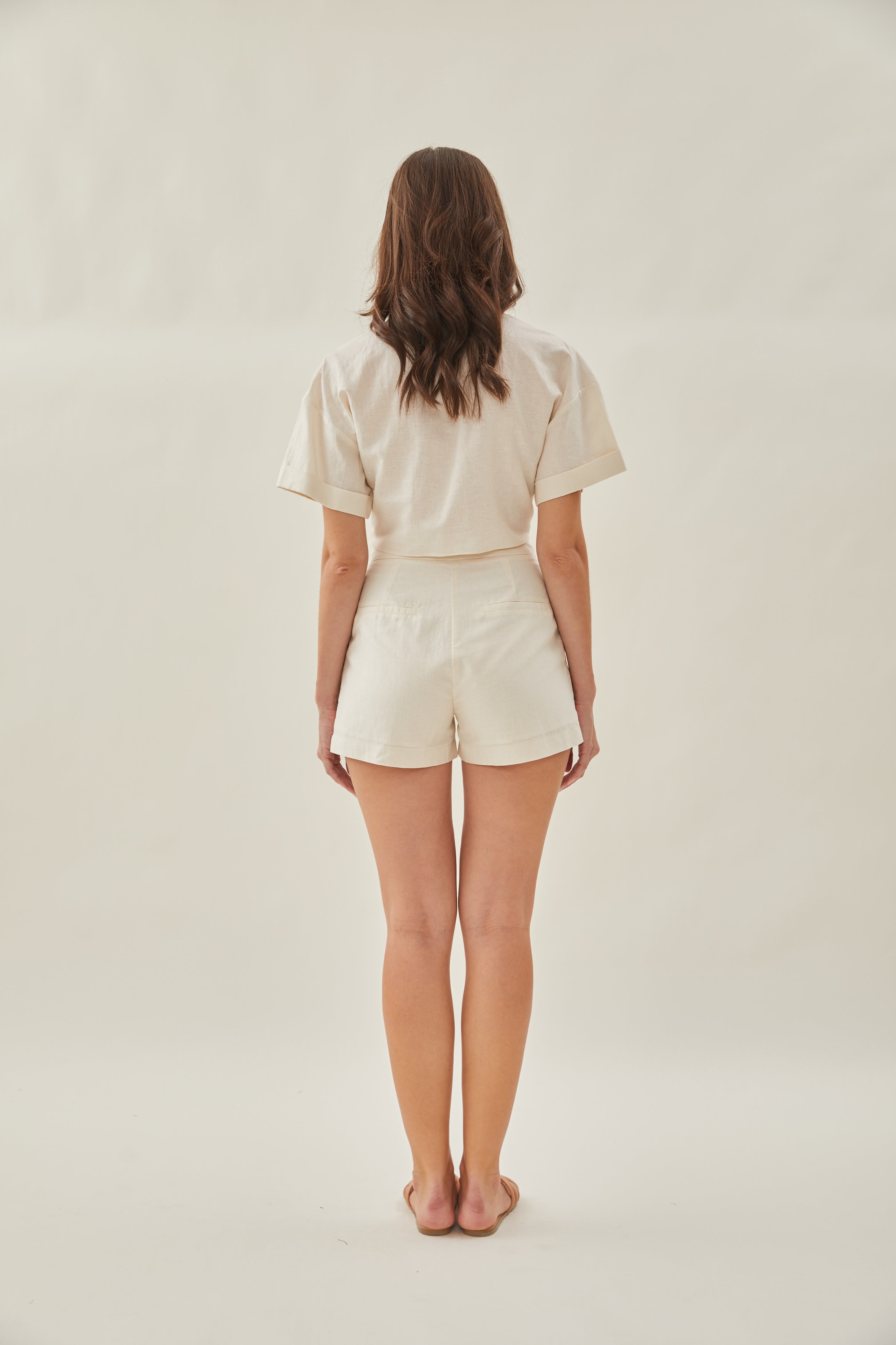 Knotted Shirt in Cream