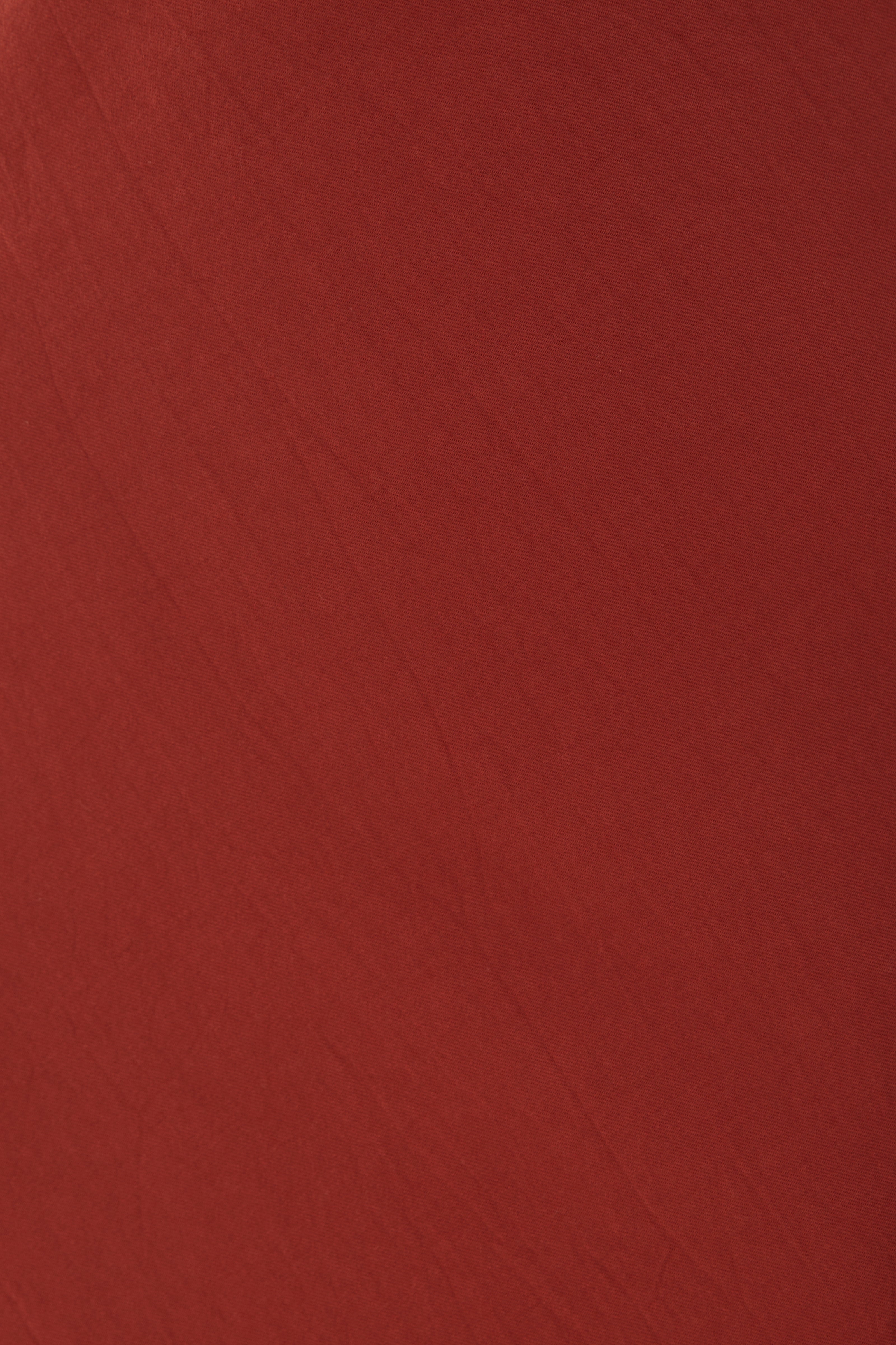 Cotton Straight Midi Skirt in Sienna