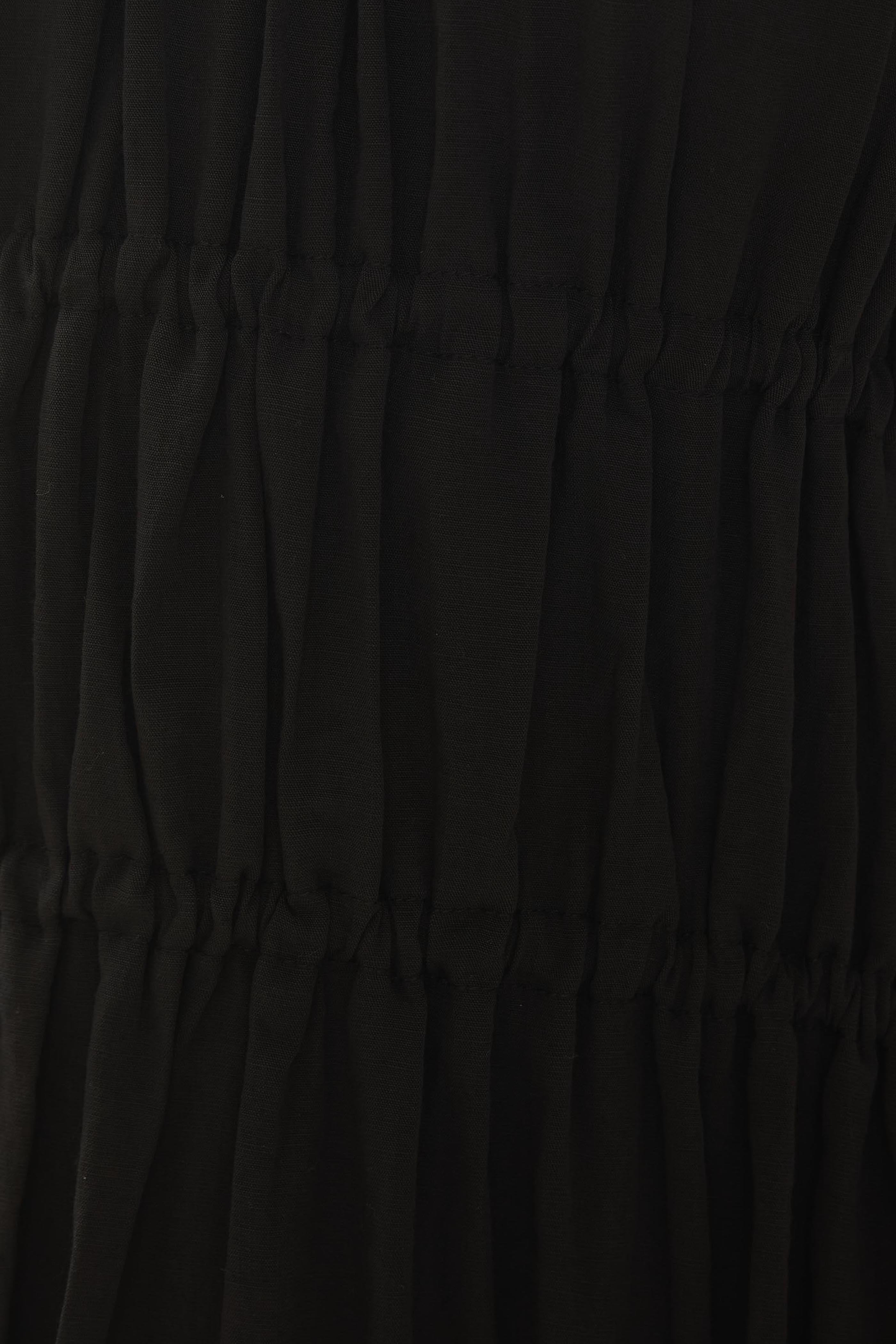 Ruched Waist Dress in Black