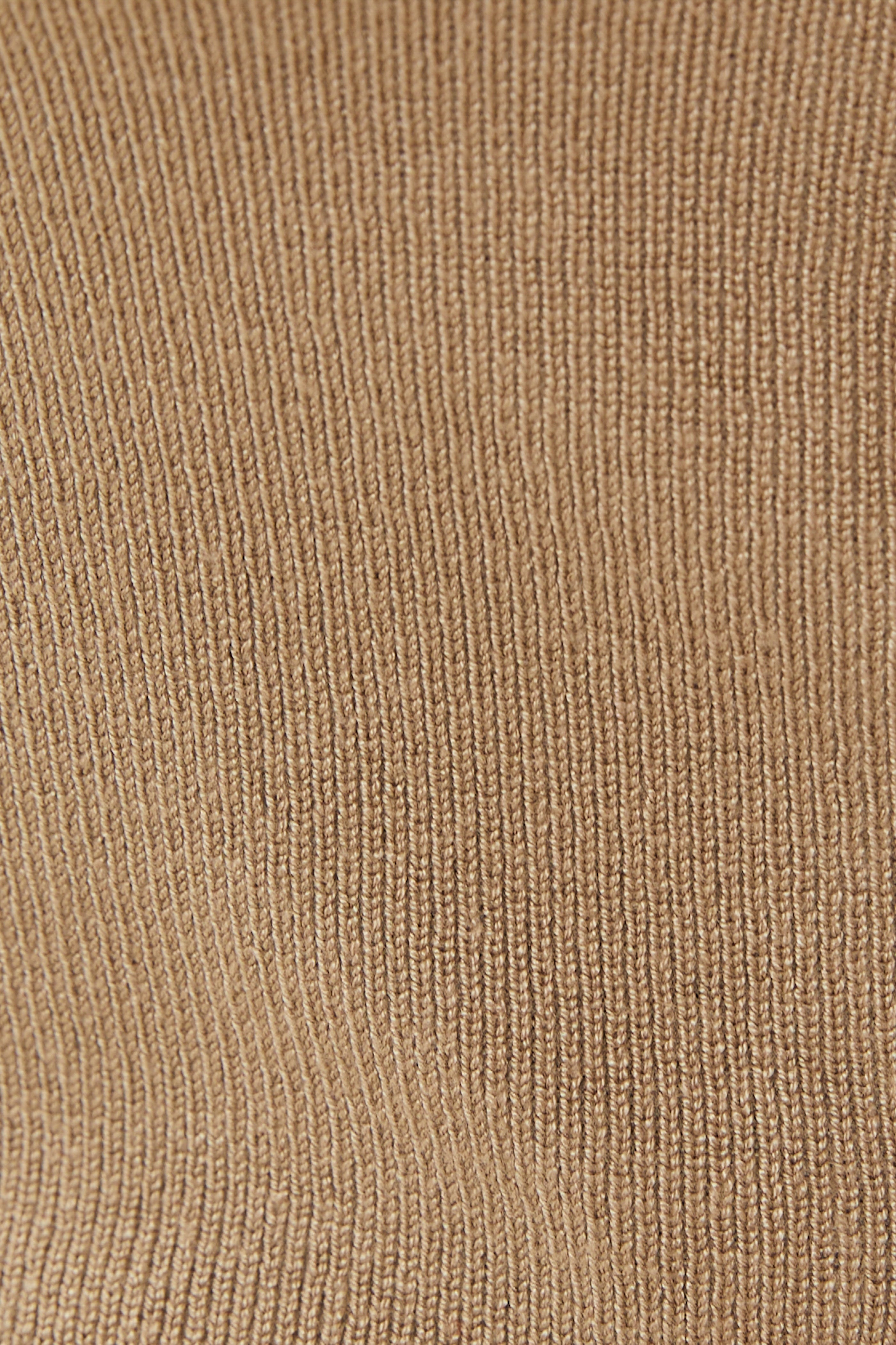 Sleeveless Knit Tank in Camel