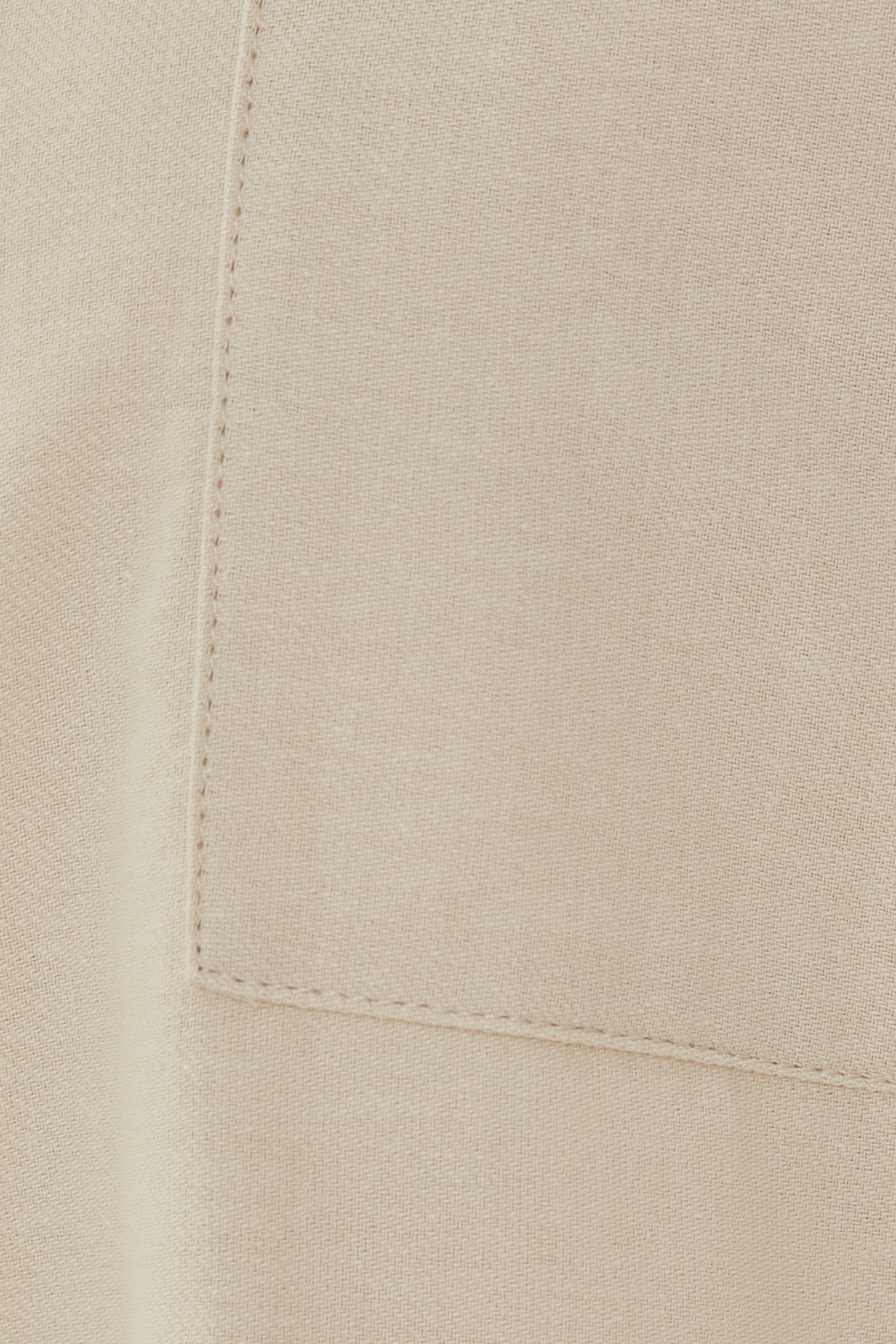 Cotton Short Sleeved Shirt in Beige
