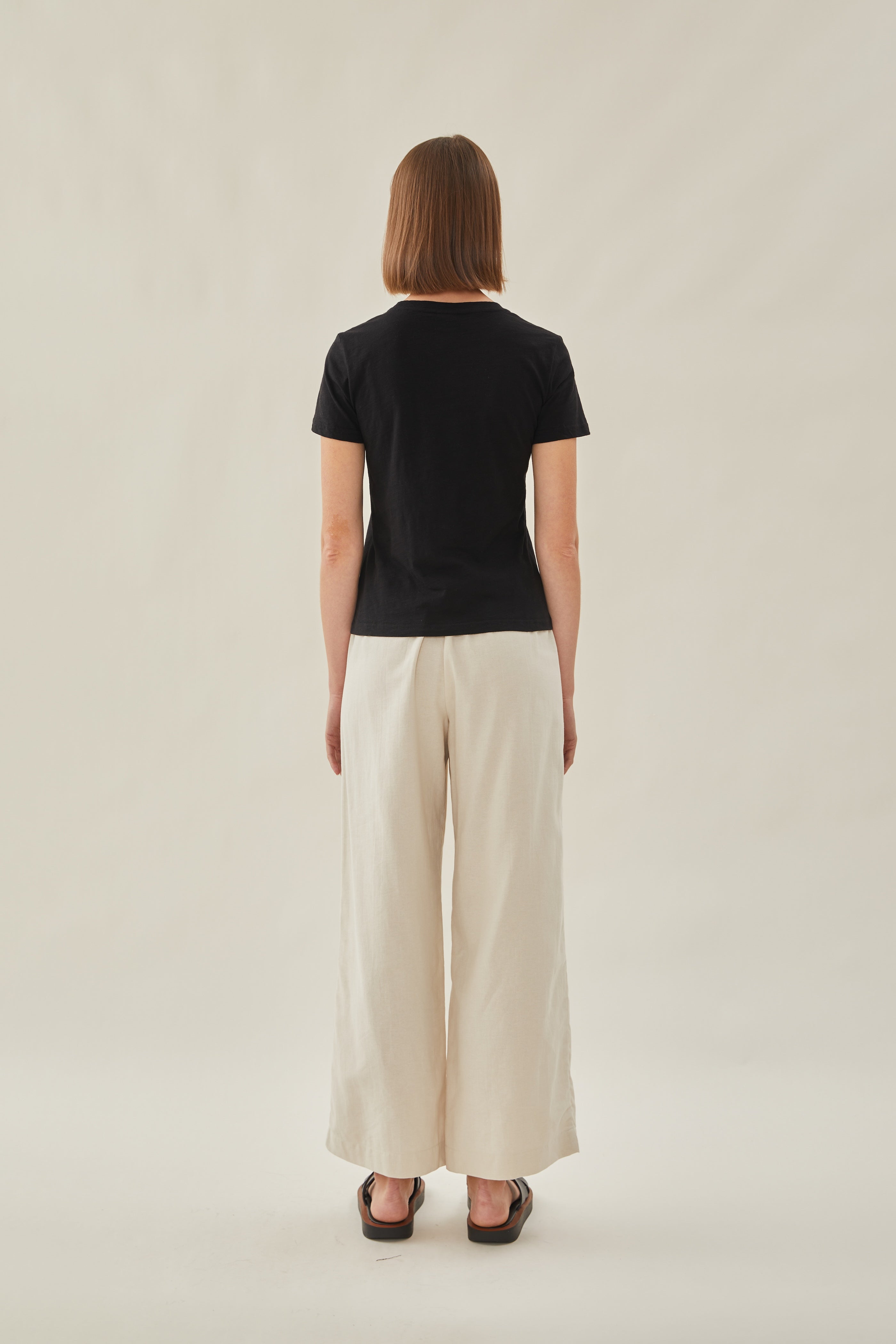Soft Fitted Tee in Black