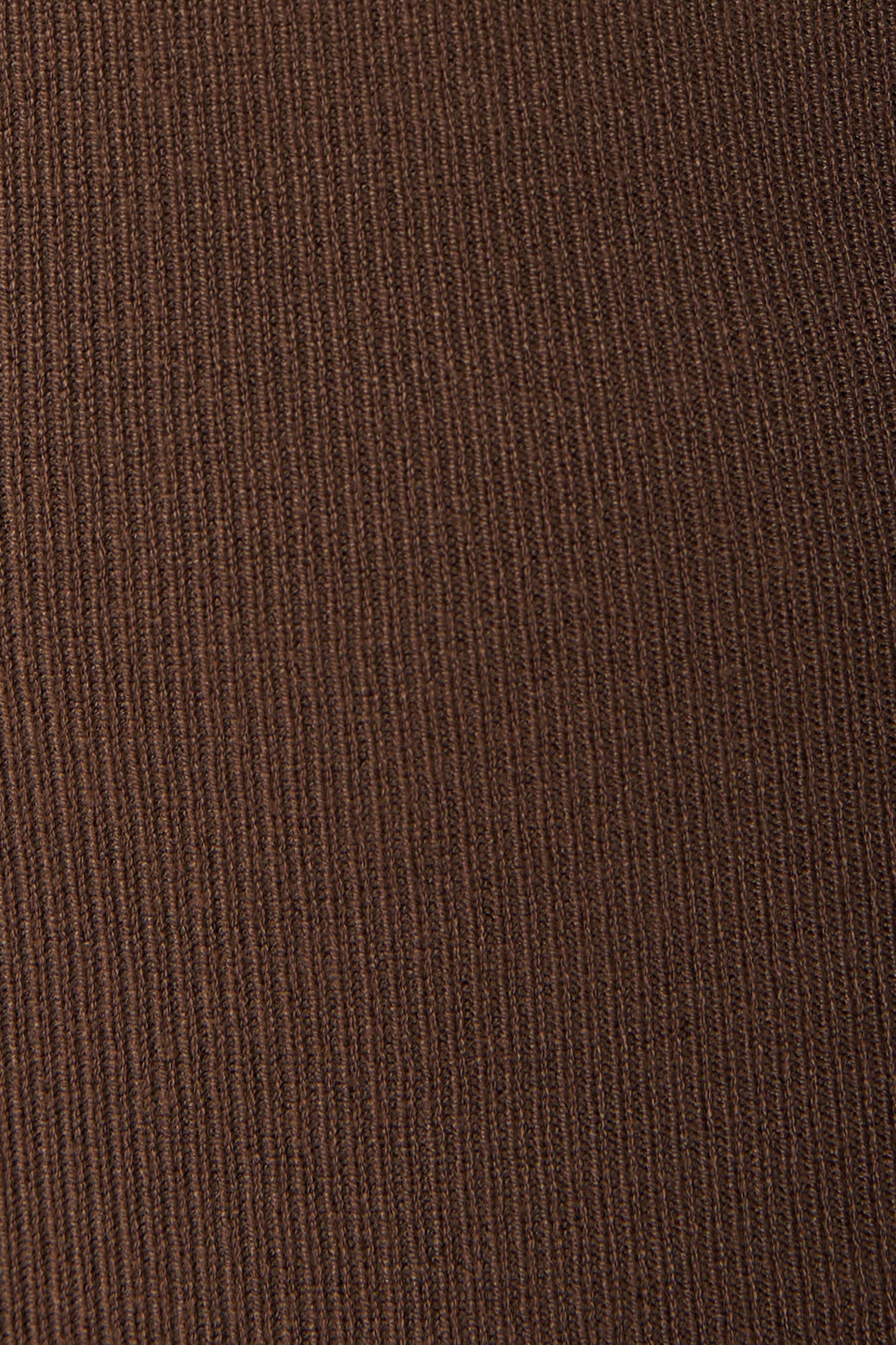 Rounded Square Neck Knit Top in Soil
