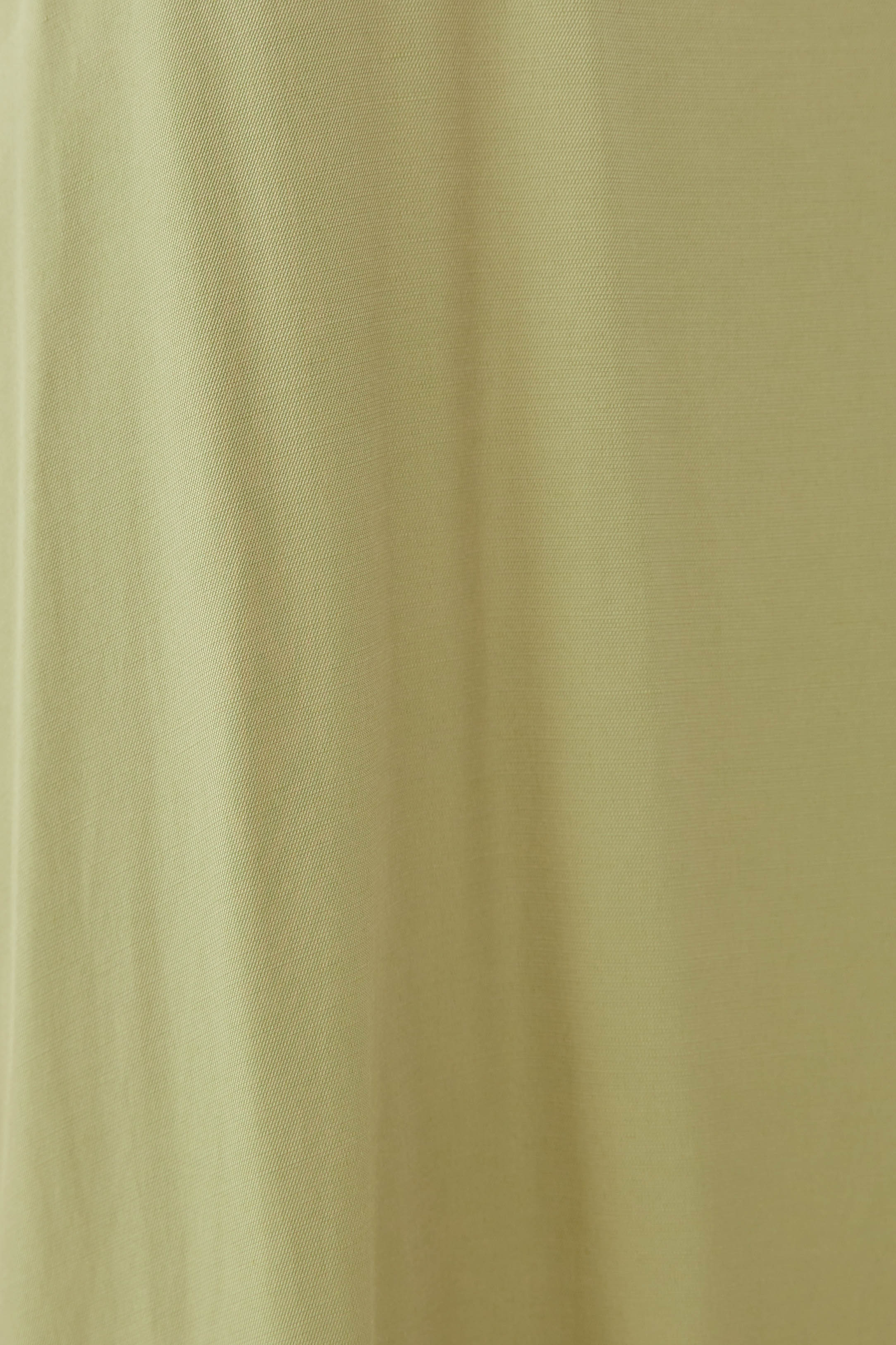 Cotton Blend Tiered Maxi Dress in Olive