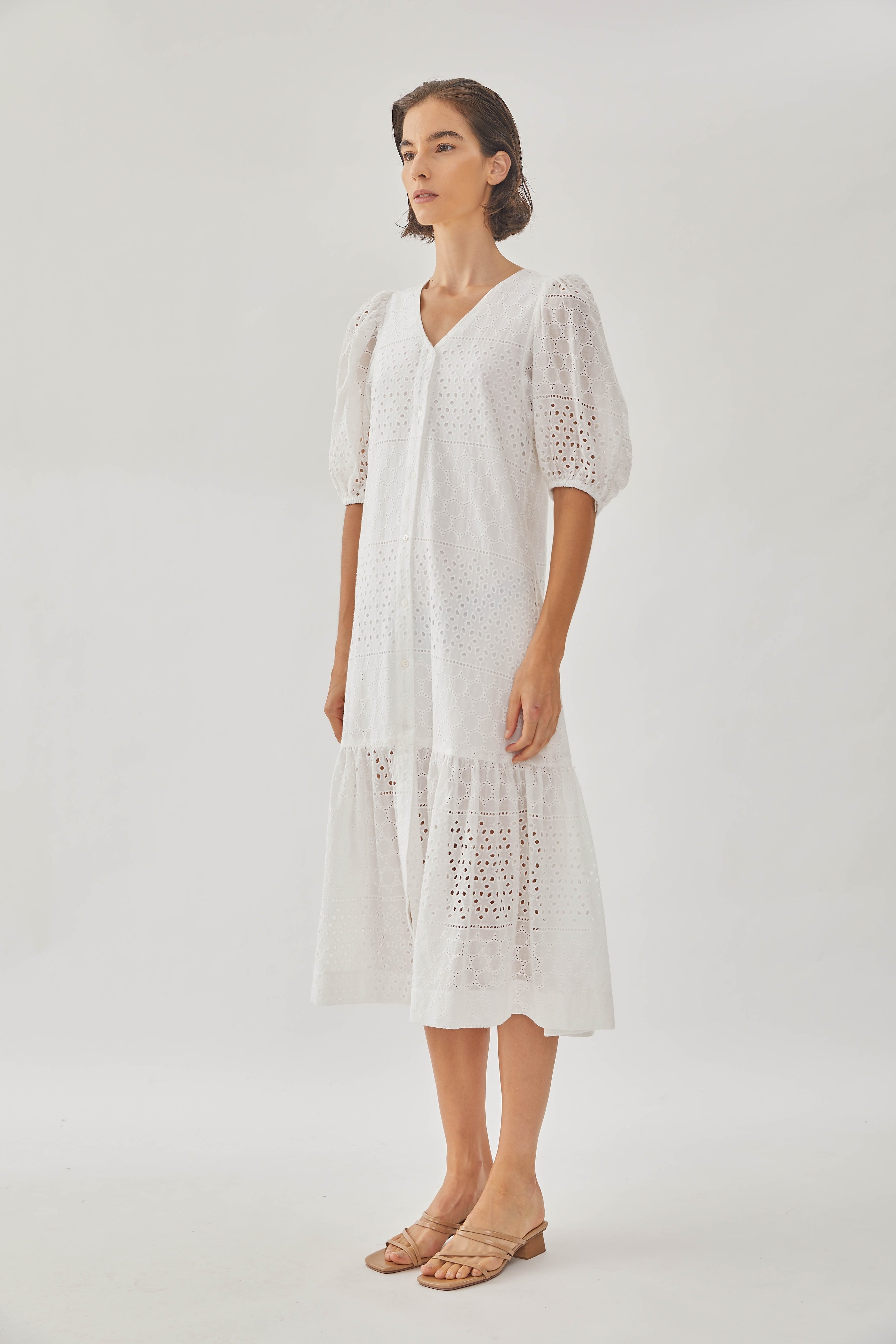 Catching Daylight Midi Tiered Dress