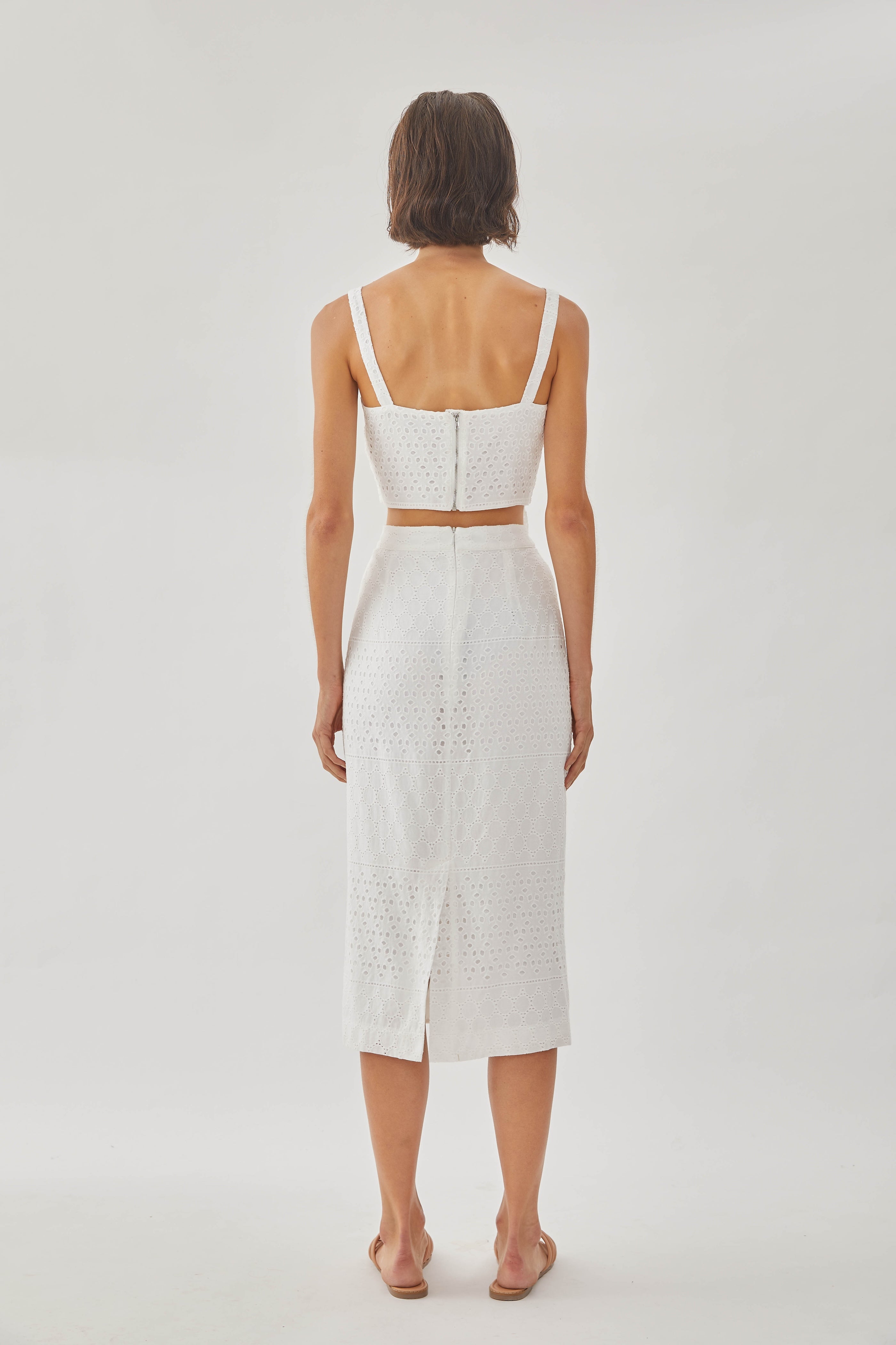 Catching Daylight Midi Straight Skirt