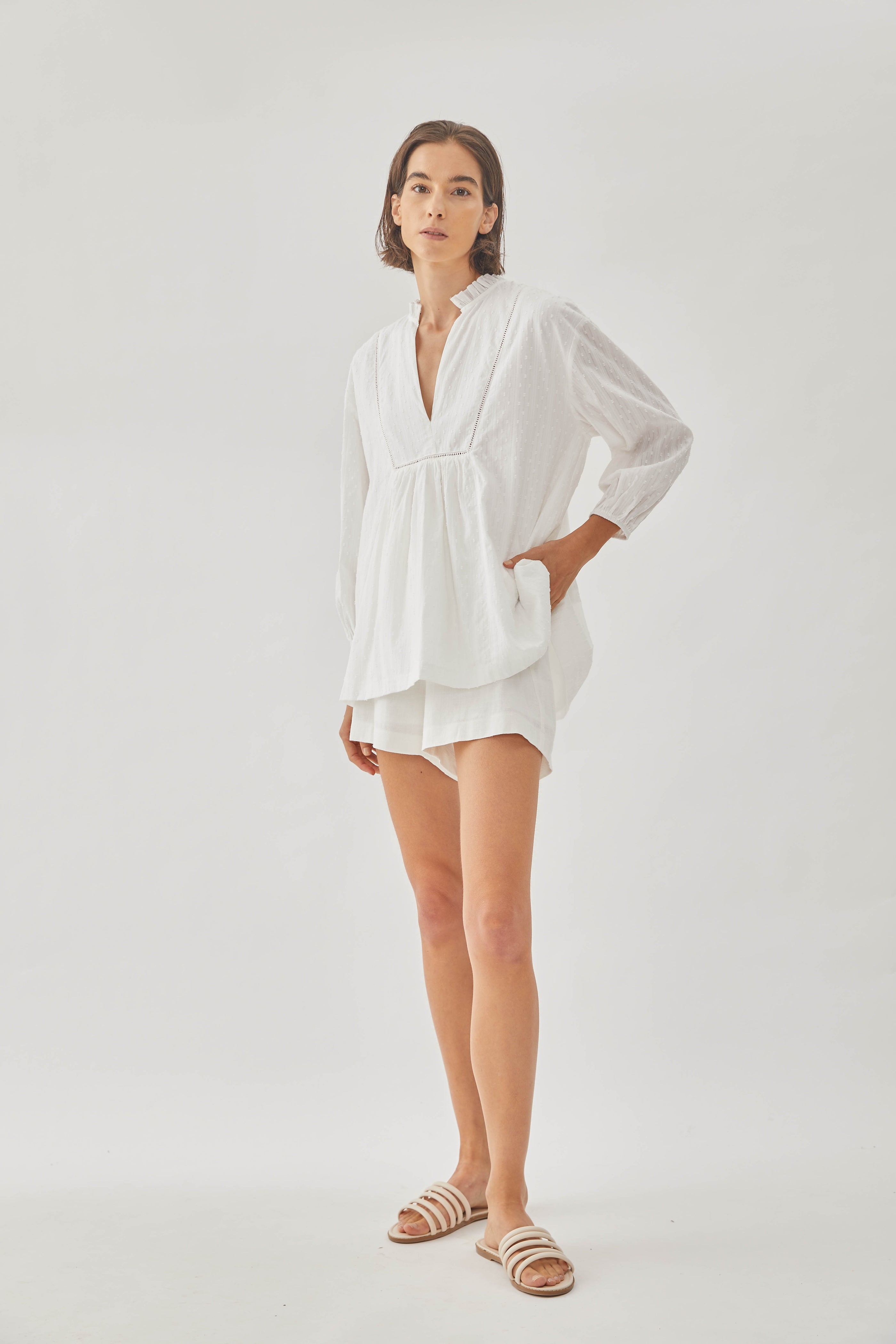 Embroidered Cotton Blouse