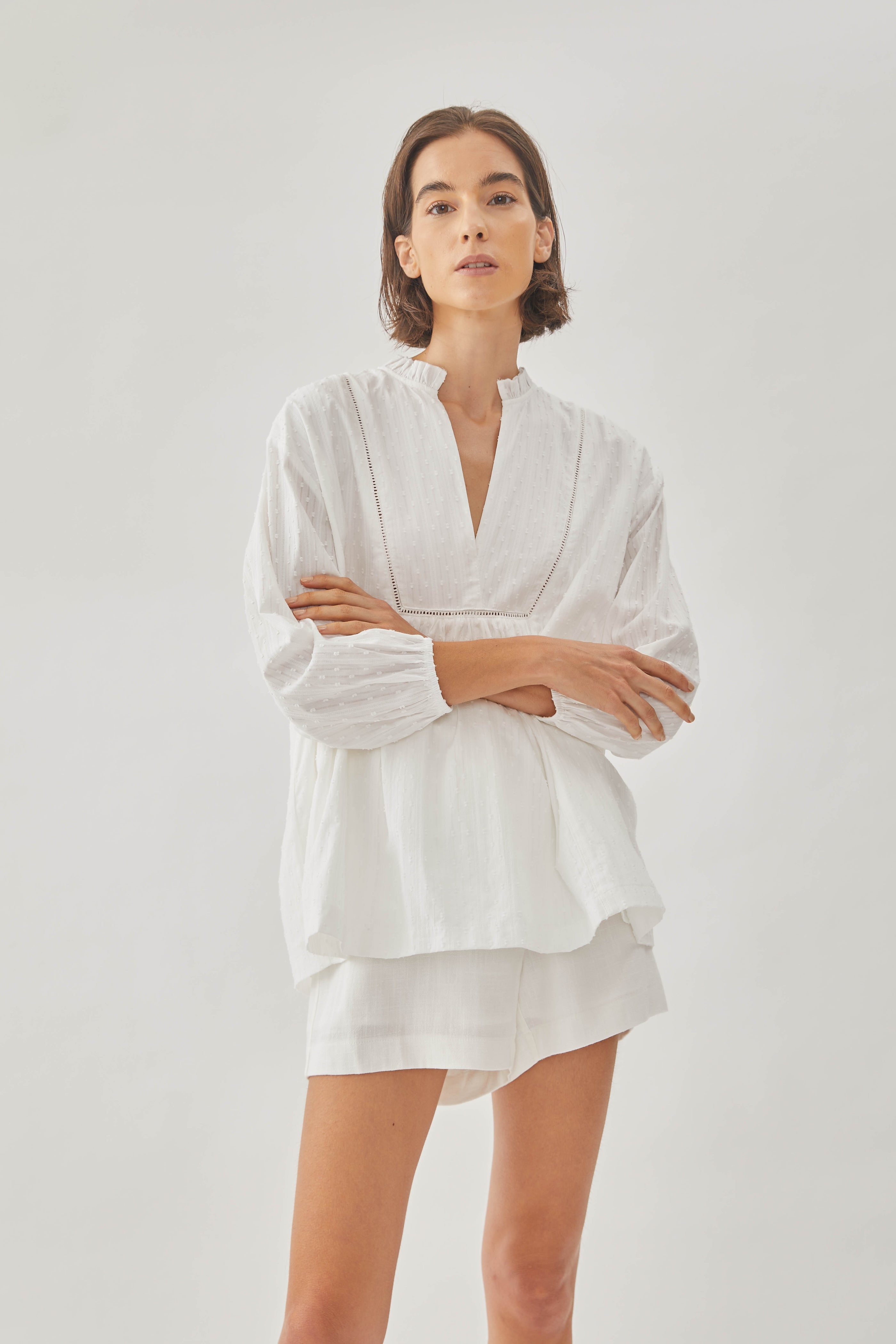 Embroidered Cotton Blouse