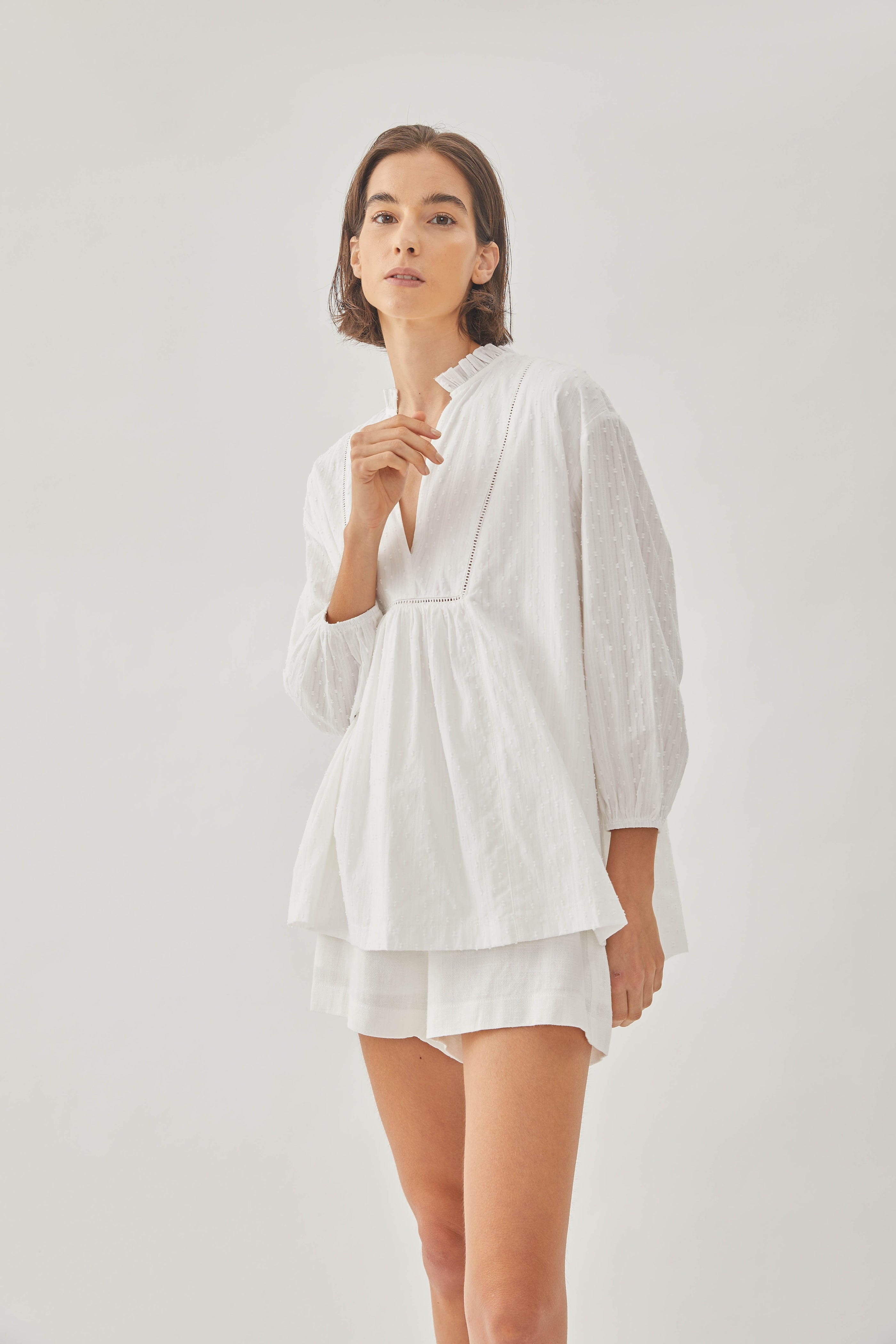 Embroidered Cotton Blouse