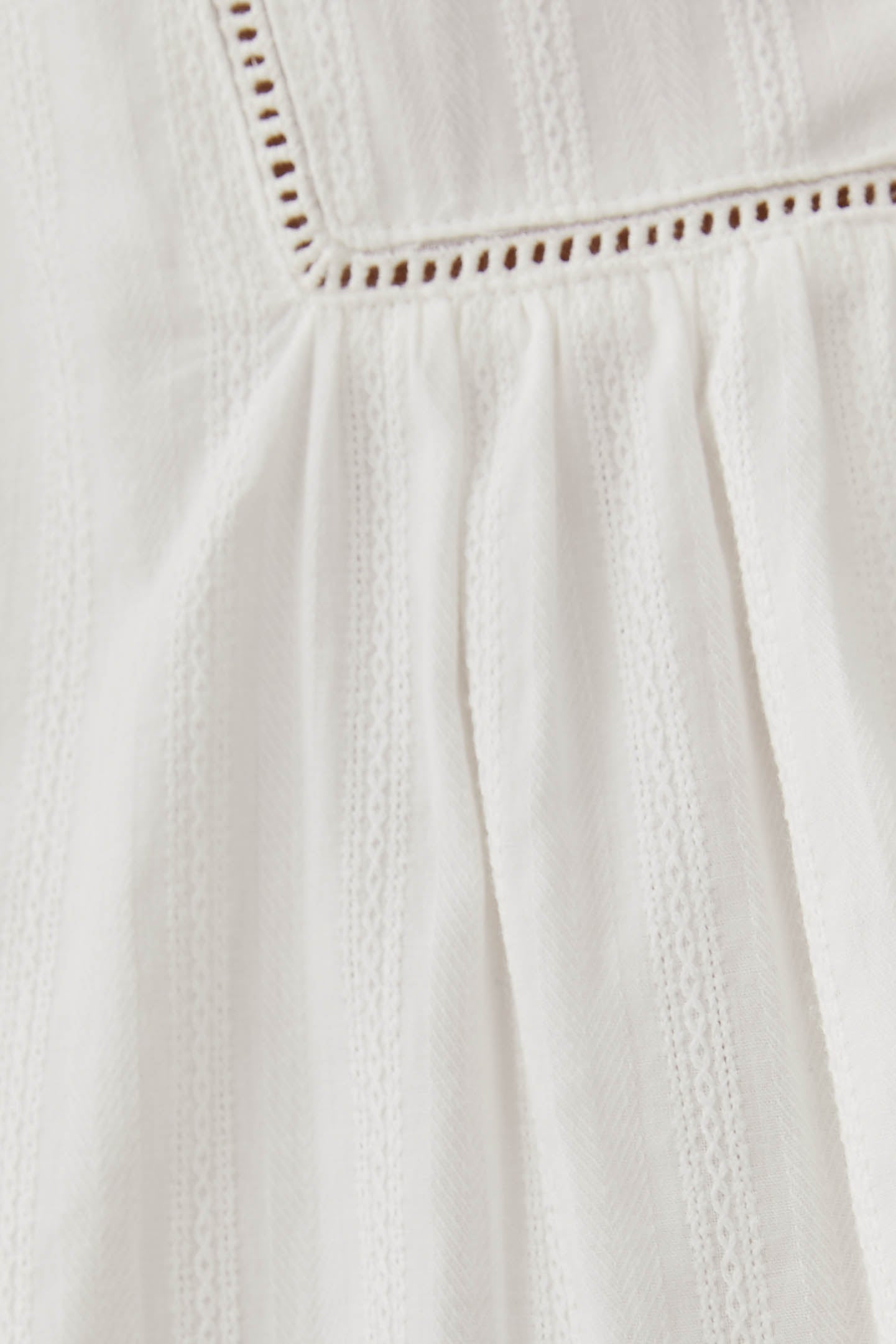 Embroidered Cotton Mini Dress