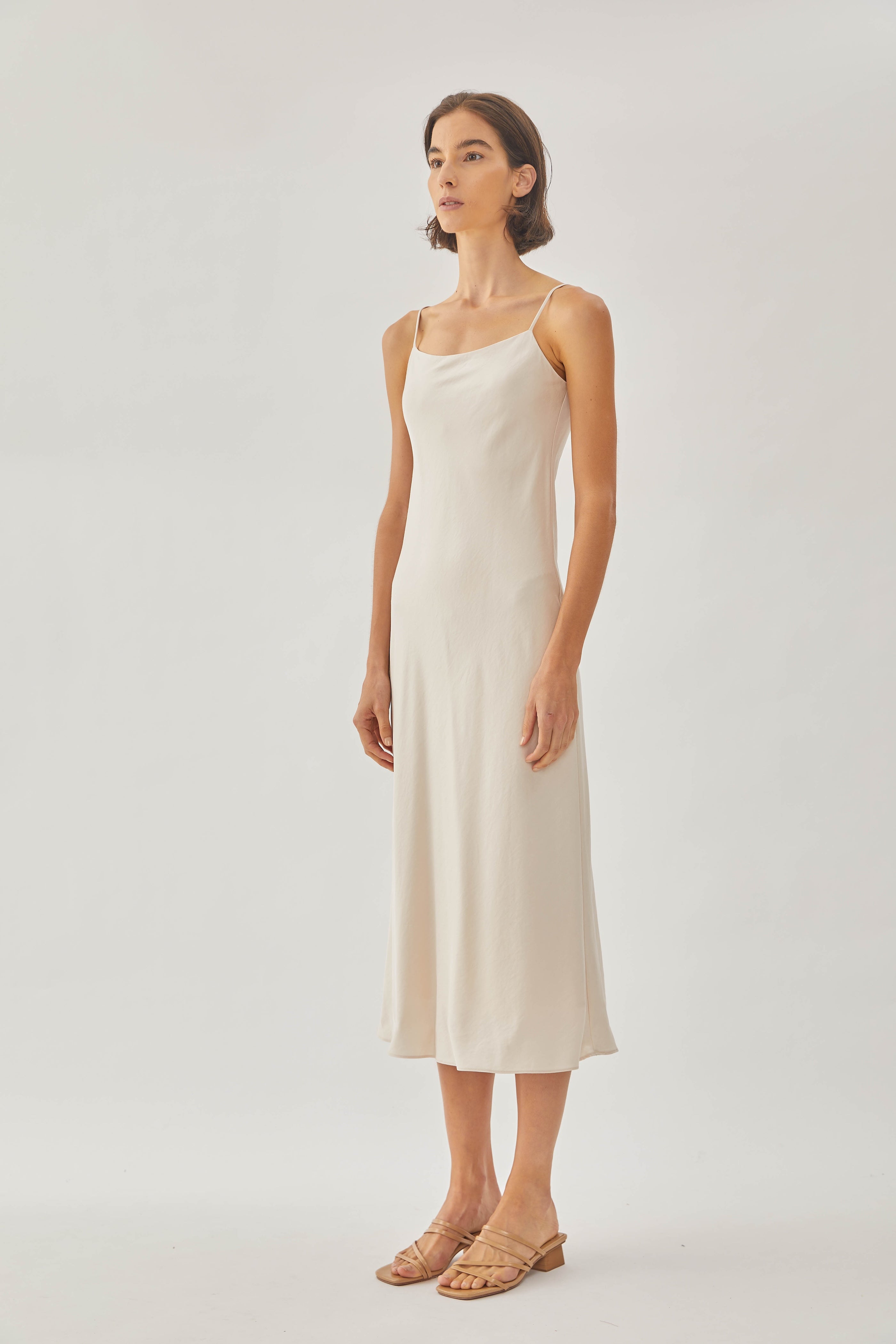 Slip Dress in Sand