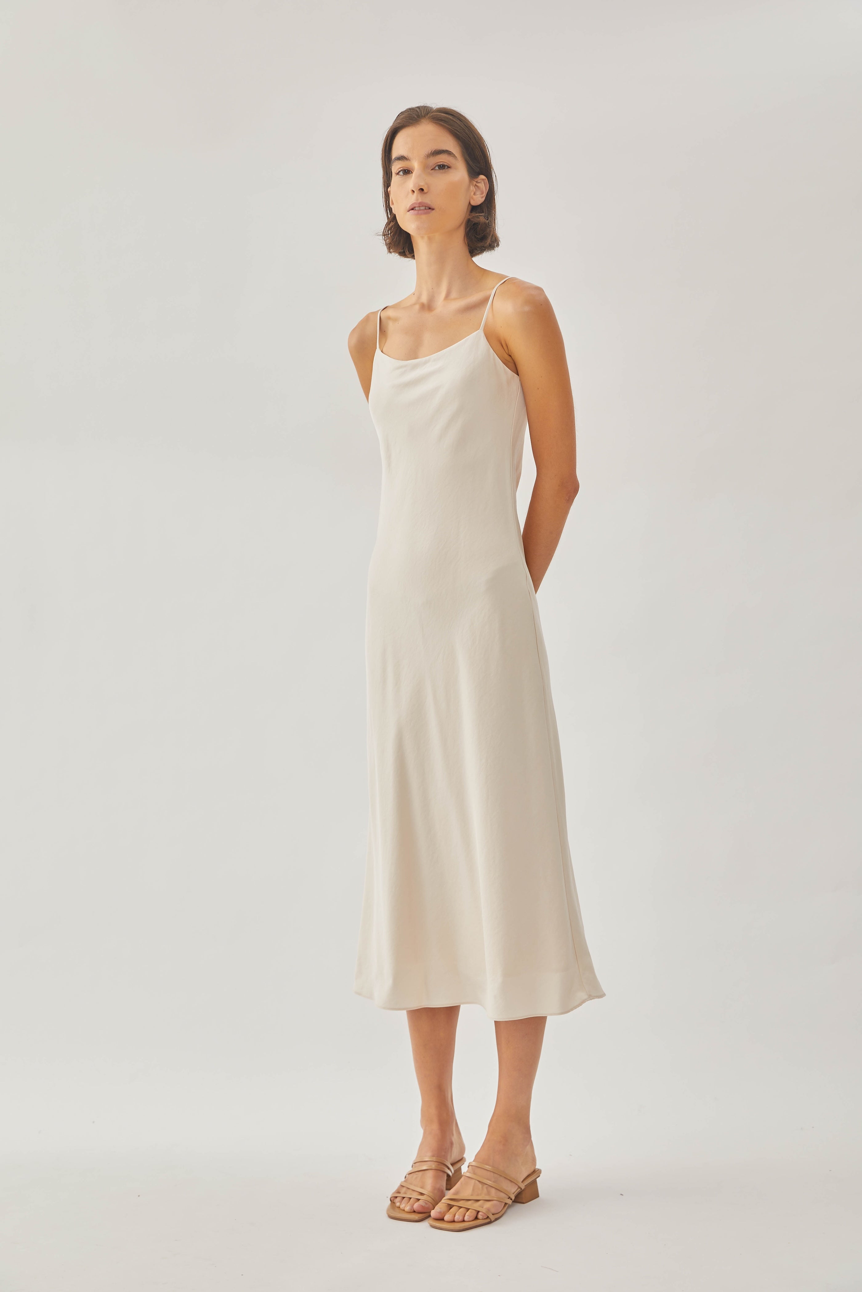Slip Dress in Sand