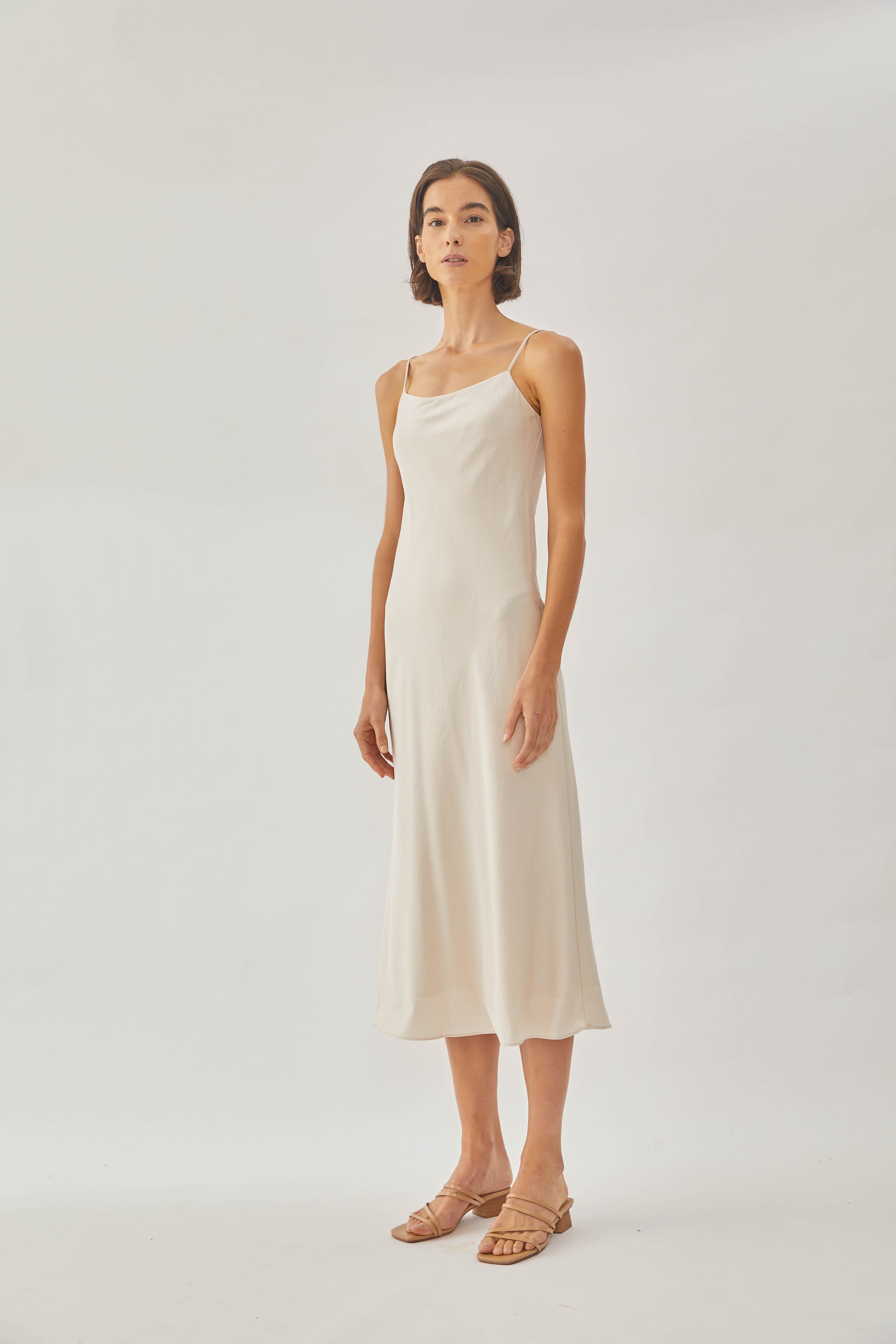 Slip Dress in Sand