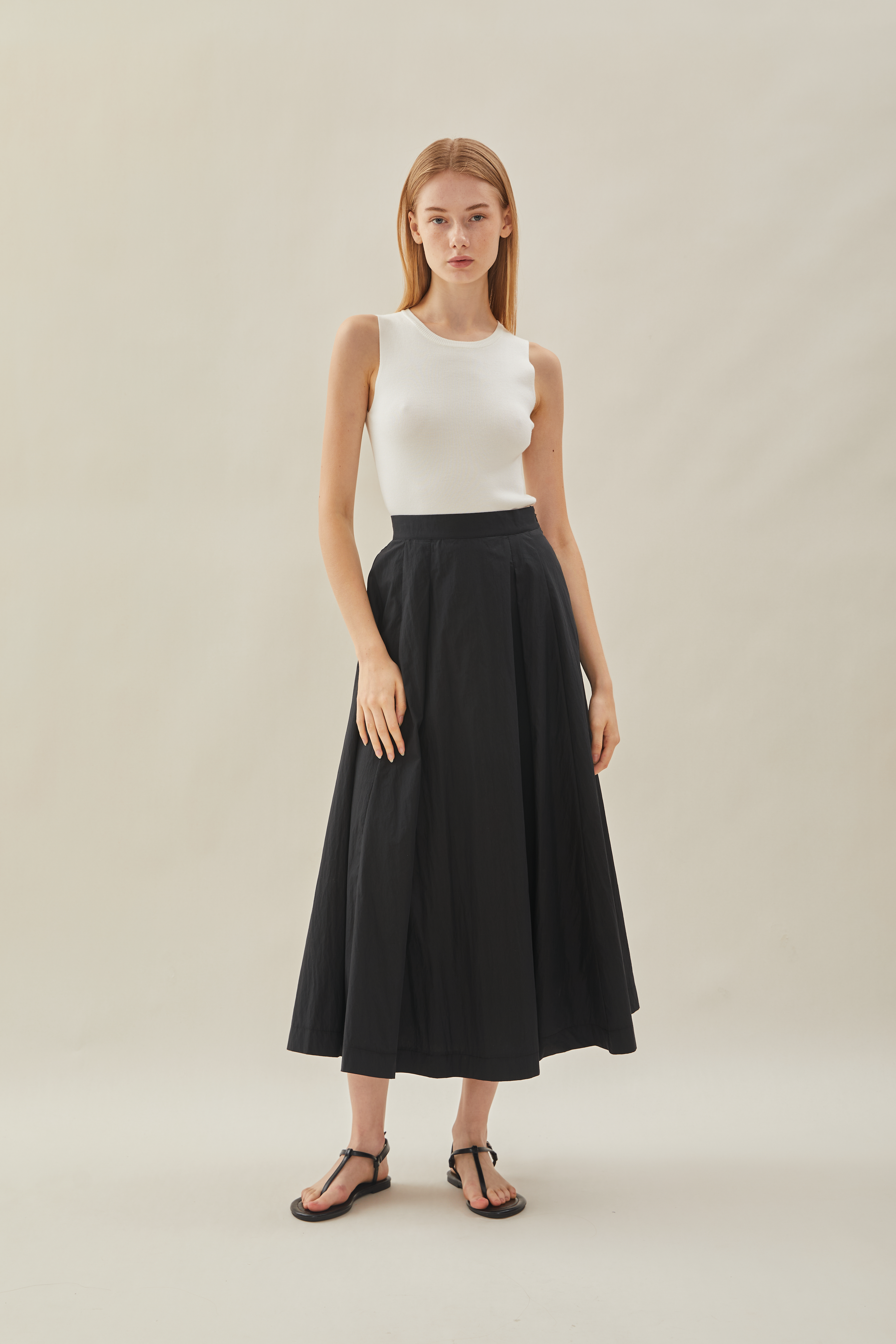 Flared Skirt in Black