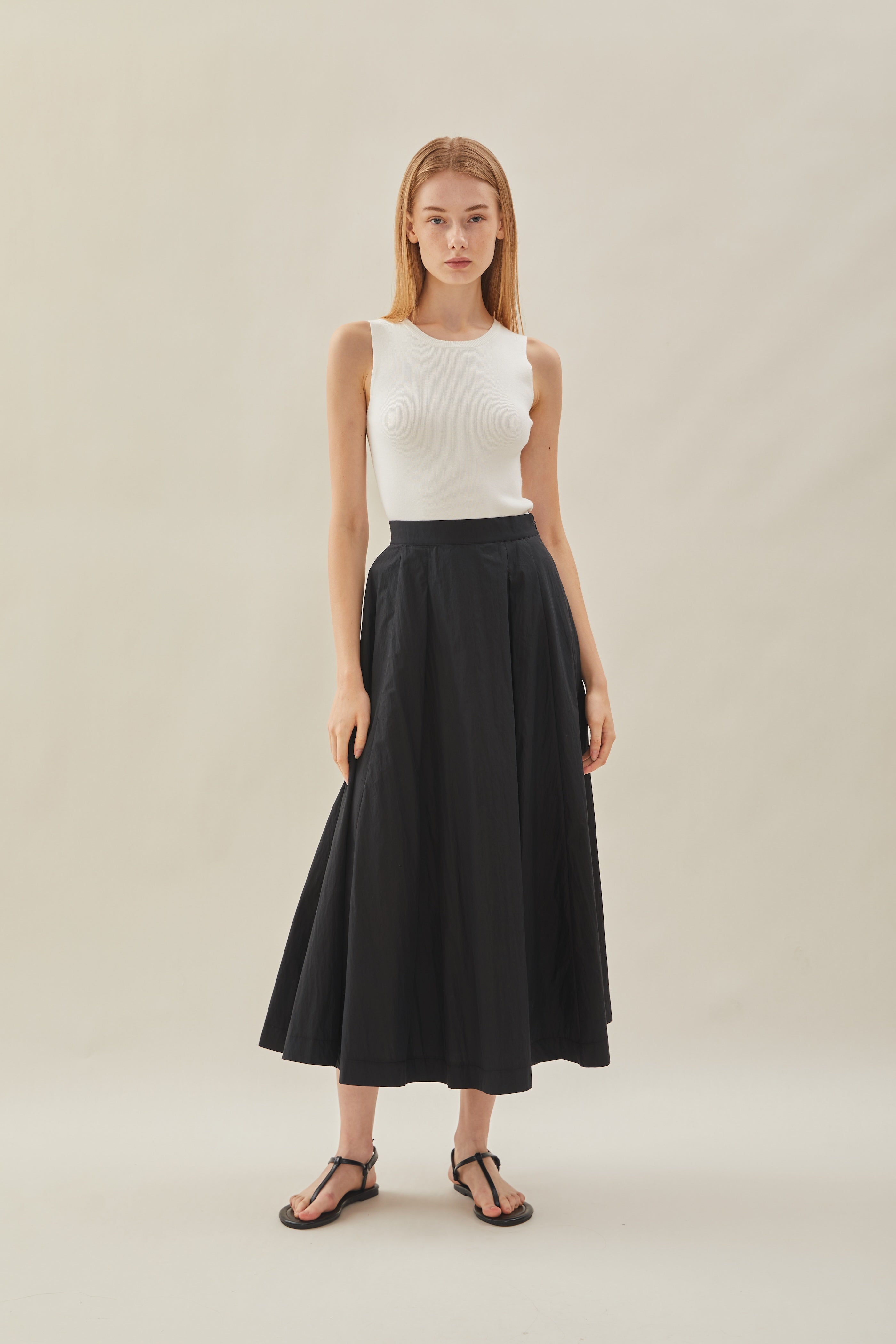 Flared Skirt in Black