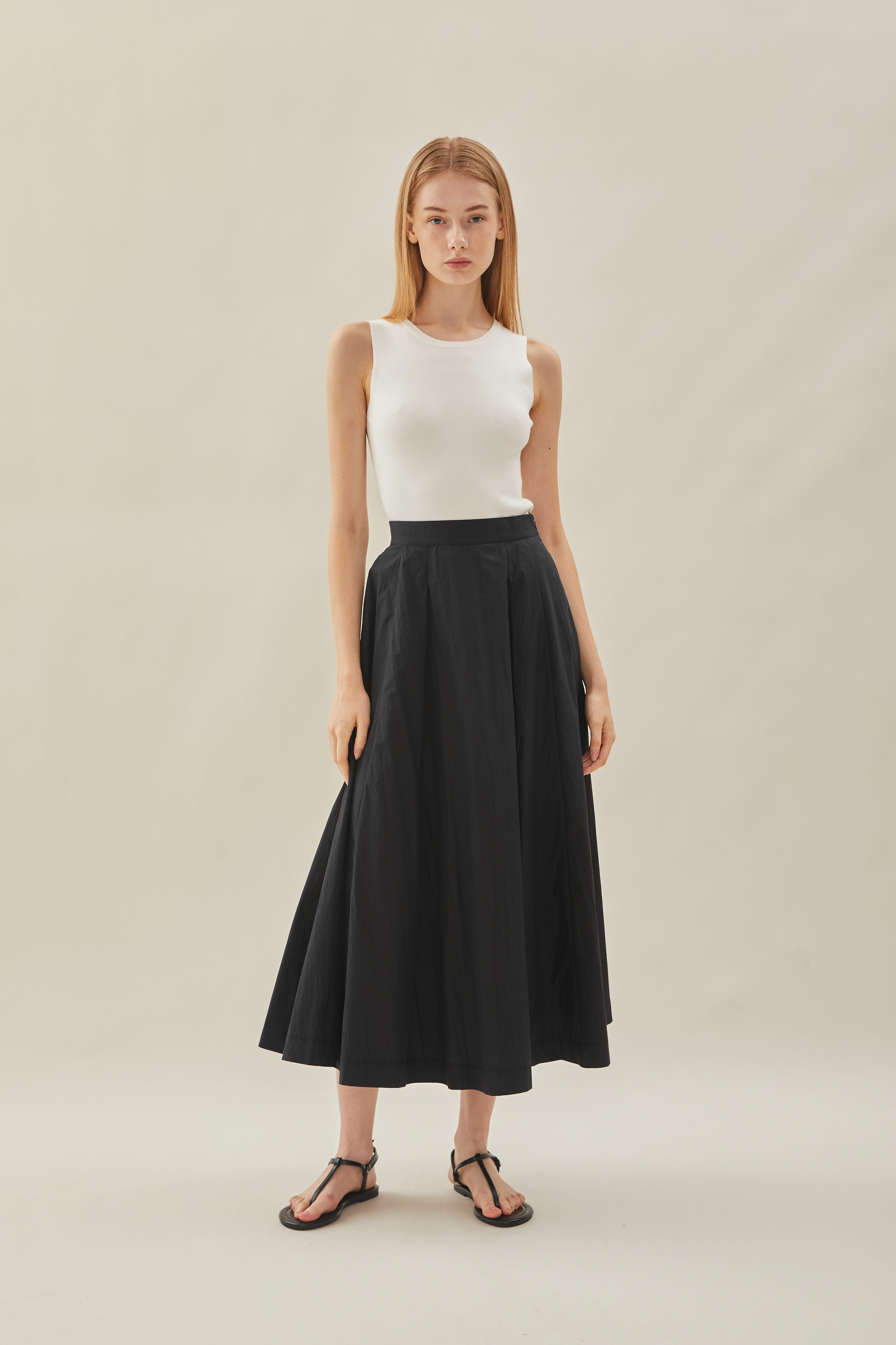 Flared Skirt in Black