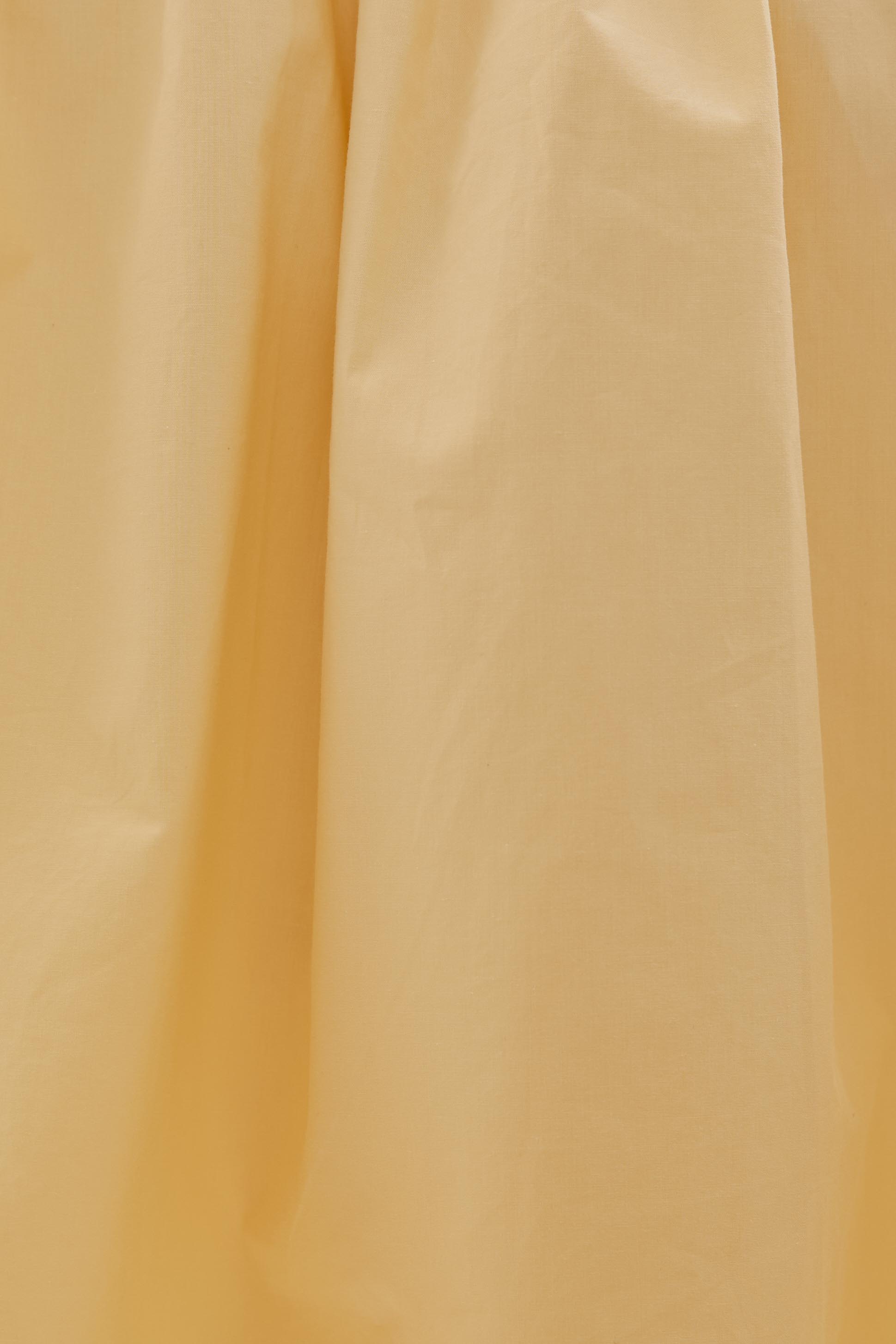 Flared Square Neck Top in Soft Yellow