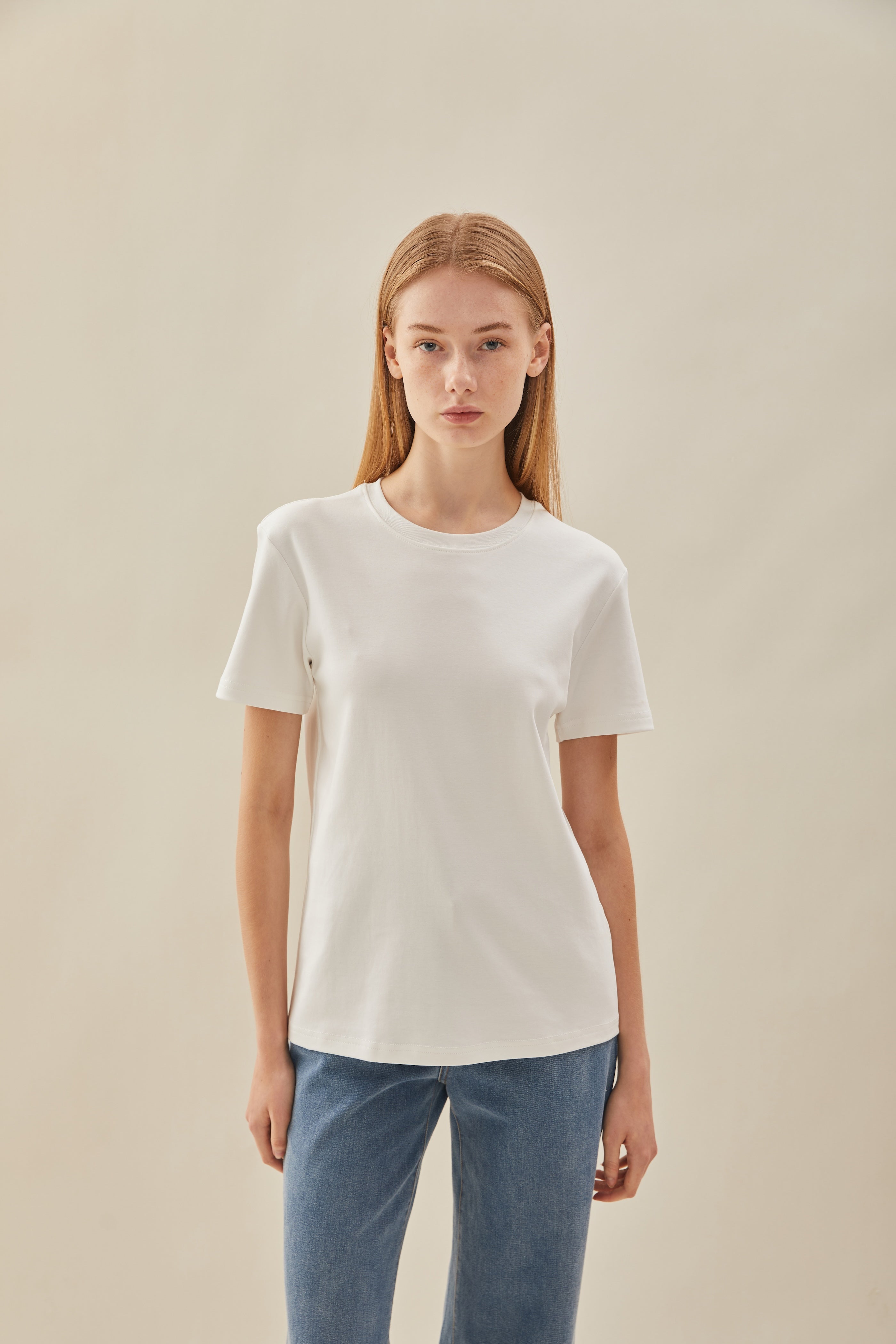 Box Cut Tee in White (N°.05)