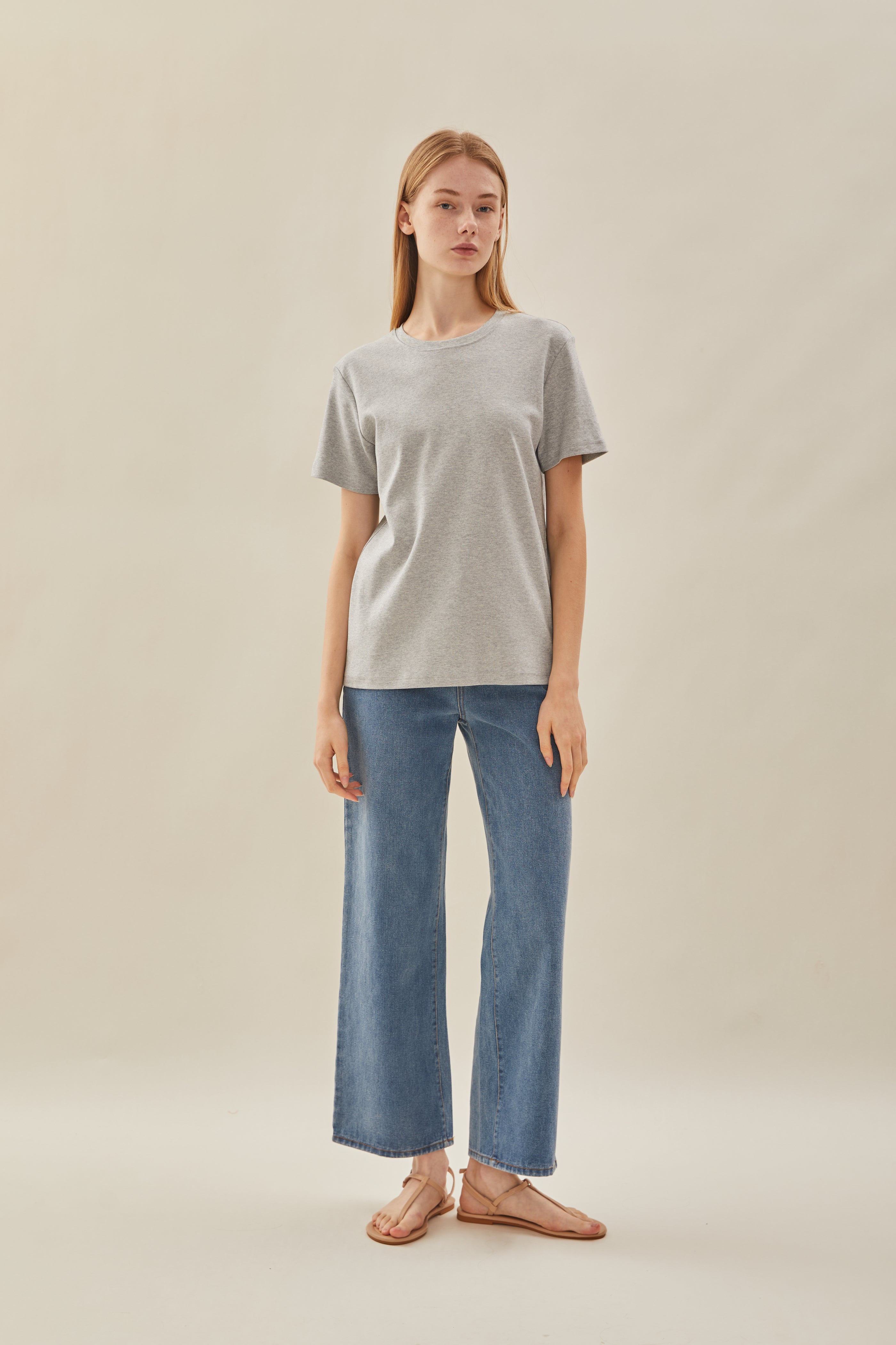 Box Cut Tee in Heather (N°.05)