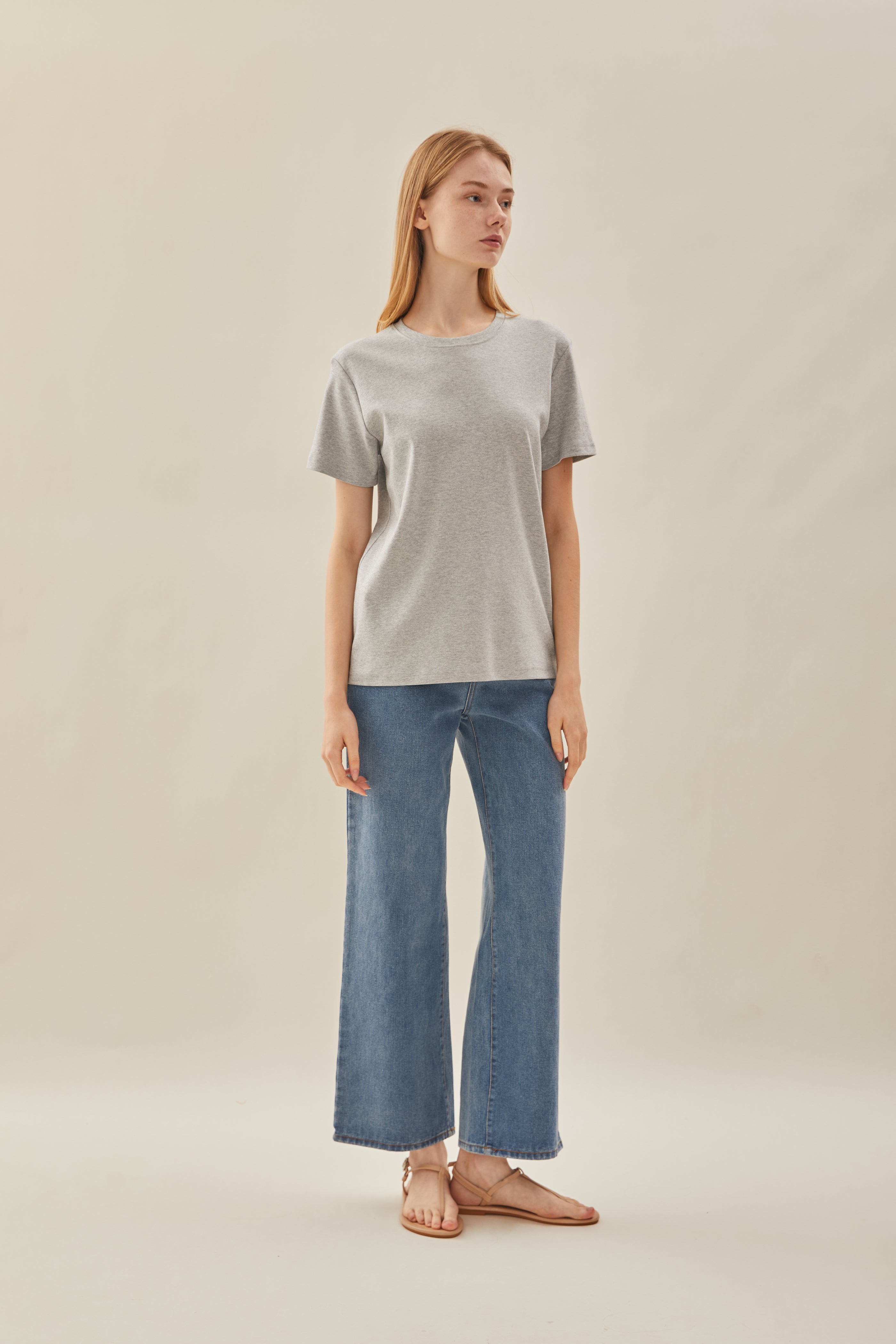 Box Cut Tee in Heather (N°.05)