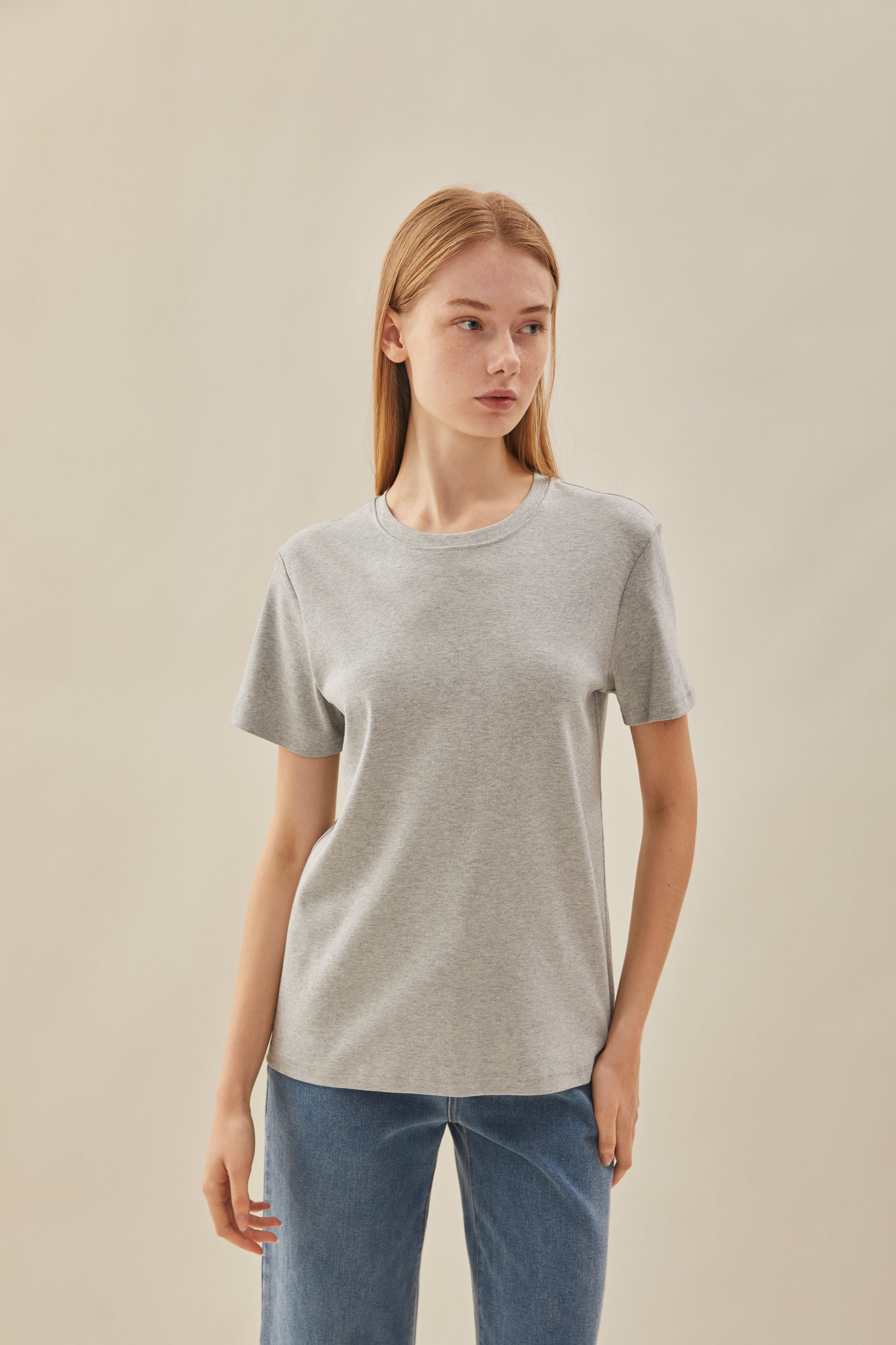 Box Cut Tee in Heather (N°.05)