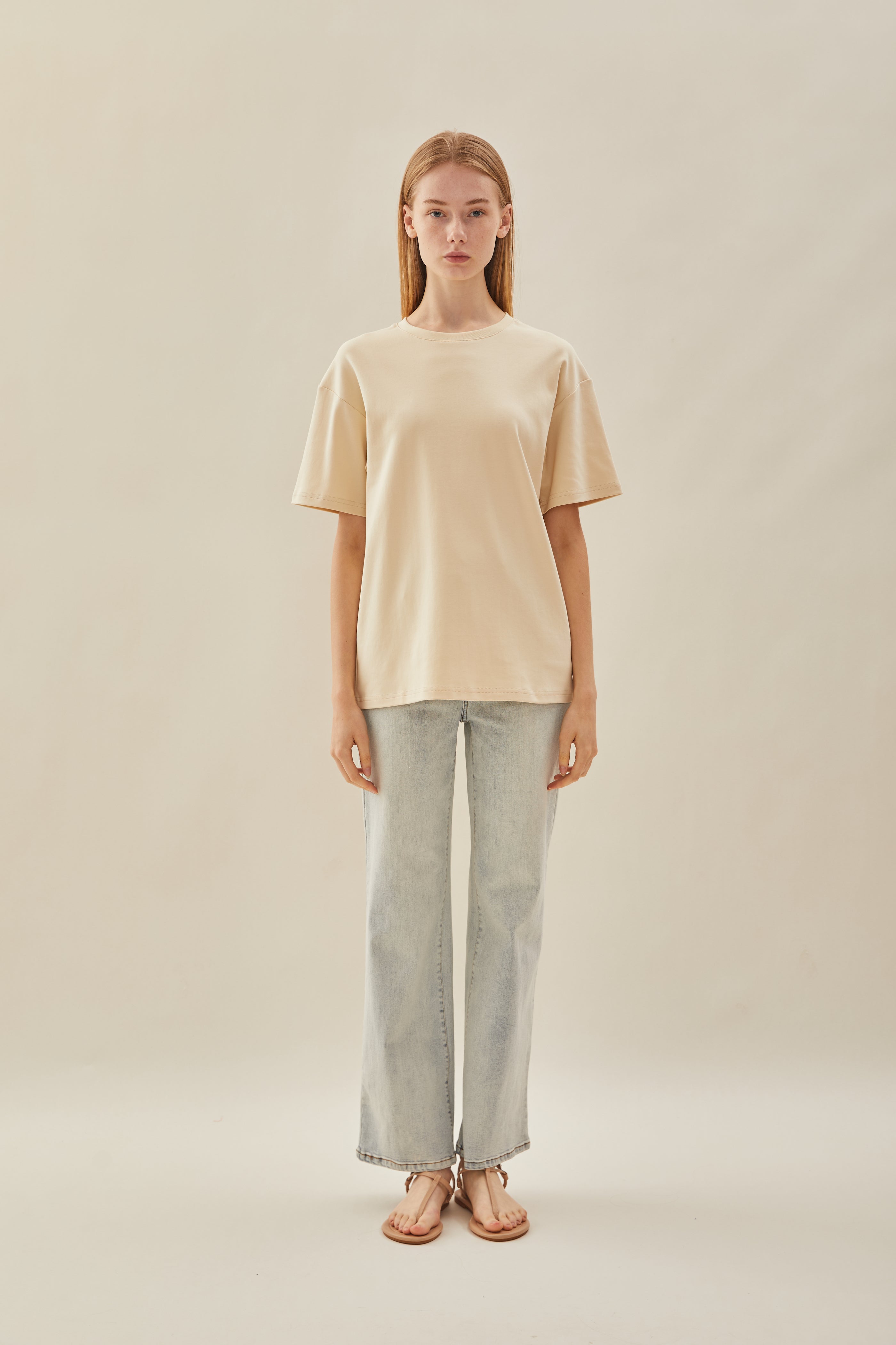 Oversized Tee in Bone (N°.06)